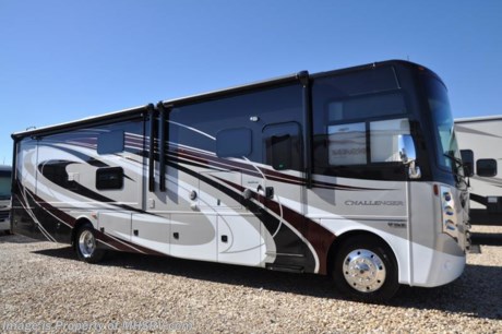 /TX 1/23/17 &lt;a href=&quot;http://www.mhsrv.com/thor-motor-coach/&quot;&gt;&lt;img src=&quot;http://www.mhsrv.com/images/sold-thor.jpg&quot; width=&quot;383&quot; height=&quot;141&quot; border=&quot;0&quot;/&gt;&lt;/a&gt;    &lt;object width=&quot;400&quot; height=&quot;300&quot;&gt;&lt;param name=&quot;movie&quot; value=&quot;//www.youtube.com/v/bN591K_alkM?hl=en_US&amp;amp;version=3&quot;&gt;&lt;/param&gt;&lt;param name=&quot;allowFullScreen&quot; value=&quot;true&quot;&gt;&lt;/param&gt;&lt;param name=&quot;allowscriptaccess&quot; value=&quot;always&quot;&gt;&lt;/param&gt;&lt;embed src=&quot;//www.youtube.com/v/bN591K_alkM?hl=en_US&amp;amp;version=3&quot; type=&quot;application/x-shockwave-flash&quot; width=&quot;400&quot; height=&quot;300&quot; allowscriptaccess=&quot;always&quot; allowfullscreen=&quot;true&quot;&gt;&lt;/embed&gt;&lt;/object&gt;  MSRP $189,736. This luxury bunk model RV measures approximately 38 feet 1 inch in length and features (3) slide-out rooms, king size bed, sofa with sleeper, fireplace, LED TV, exterior entertainment center, LED lighting, beautiful decor, residential refrigerator, inverter and bedroom TV. Optional equipment includes the beautiful full body paint exterior, frameless dual pane windows and a 3-burner range with oven. The all new 2017 Thor Motor Coach Challenger also features one of the most impressive lists of standard equipment in the RV industry including a Ford Triton V-10 engine, 24-Series ford chassis with aluminum wheels, fully automatic hydraulic leveling system, all tile backsplash, under galley LED lights, electric overhead Hide-Away loft, electric patio awning with LED lighting, side hinged baggage doors, day/night roller shades, solid surface kitchen counter, dual roof A/C units, 5500 Onan generator, water heater, heated and enclosed holding tanks and the RAPID CAMP remote system. Rapid Camp allows you to operate your slide-out room, generator, leveling jacks when applicable, power awning, selective lighting and more all from a touchscreen remote control. A few new features for 2017 include your choice of two beautiful high gloss glazed wood packages, residential refrigerator, roller shades in the cab area, large TV in the bedroom, new solid surface kitchen counter and much more. For additional information, brochures, and videos please visit Motor Home Specialist at MHSRV .com or Call 800-335-6054. At Motor Home Specialist we DO NOT charge any prep or orientation fees like you will find at other dealerships. All sale prices include a 200 point inspection, interior and exterior wash &amp; detail of vehicle, a thorough coach orientation with an MHSRV technician, an RV Starter&#39;s kit, a night stay in our delivery park featuring landscaped and covered pads with full hook-ups and much more. Free airport shuttle available with purchase for out-of-town buyers. Read From THOUSANDS of Testimonials at MHSRV .com and See What They Had to Say About Their Experience at Motor Home Specialist. WHY PAY MORE?...... WHY SETTLE FOR LESS?  &lt;object width=&quot;400&quot; height=&quot;300&quot;&gt;&lt;param name=&quot;movie&quot; value=&quot;//www.youtube.com/v/VZXdH99Xe00?hl=en_US&amp;amp;version=3&quot;&gt;&lt;/param&gt;&lt;param name=&quot;allowFullScreen&quot; value=&quot;true&quot;&gt;&lt;/param&gt;&lt;param name=&quot;allowscriptaccess&quot; value=&quot;always&quot;&gt;&lt;/param&gt;&lt;embed src=&quot;//www.youtube.com/v/VZXdH99Xe00?hl=en_US&amp;amp;version=3&quot; type=&quot;application/x-shockwave-flash&quot; width=&quot;400&quot; height=&quot;300&quot; allowscriptaccess=&quot;always&quot; allowfullscreen=&quot;true&quot;&gt;&lt;/embed&gt;&lt;/object&gt;