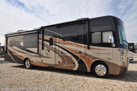 10-30-17 &lt;a href=&quot;http://www.mhsrv.com/thor-motor-coach/&quot;&gt;&lt;img src=&quot;http://www.mhsrv.com/images/sold-thor.jpg&quot; width=&quot;383&quot; height=&quot;141&quot; border=&quot;0&quot; /&gt;&lt;/a&gt;  
MSRP $188,604. This luxury RV measures approximately 38 feet 1 inch in length and features (3) slide-out rooms, king bed, dinette, fireplace, a 40&quot; LED TV, frameless windows, exterior speakers, LED lighting, beautiful decor, residential refrigerator, inverter and bedroom TV. Optional equipment includes the beautiful full body paint exterior, leatherette theater seats IPO sofa, frameless dual pane windows and a 3-burner range with oven. The all new 2017 Thor Motor Coach Challenger also features one of the most impressive lists of standard equipment in the RV industry including a Ford Triton V-10 engine, 22-Series ford chassis with aluminum wheels, fully automatic hydraulic leveling system, electric overhead Hide-Away Loft, electric patio awning with LED lighting, side hinged baggage doors, exterior entertainment center, day/night shades, solid surface kitchen counter, dual roof A/C units, Onan generator, water heater, heated and enclosed holding tanks and the RAPID CAMP remote system. Rapid Camp allows you to operate your slide-out room, generator, leveling jacks when applicable, power awning, selective lighting and more all from a touchscreen remote control. A few new features for 2017 include your choice of two beautiful high gloss glazed wood packages, 22 cf. residential refrigerator, roller shades in the cab area, 32 inch TVs in the bedroom, new solid surface kitchen counter and much more. For more complete details on this unit and our entire inventory including brochures, window sticker, videos, photos, reviews &amp; testimonials as well as additional information about Motor Home Specialist and our manufacturers please visit us at MHSRV.com or call 800-335-6054. At Motor Home Specialist, we DO NOT charge any prep or orientation fees like you will find at other dealerships. All sale prices include a 200-point inspection, interior &amp; exterior wash, detail service and a fully automated high-pressure rain booth test and coach wash that is a standout service unlike that of any other in the industry. You will also receive a thorough coach orientation with an MHSRV technician, an RV Starter&#39;s kit, a night stay in our delivery park featuring landscaped and covered pads with full hook-ups and much more! Read Thousands upon Thousands of 5-Star Reviews at MHSRV.com and See What They Had to Say About Their Experience at Motor Home Specialist. WHY PAY MORE?... WHY SETTLE FOR LESS?