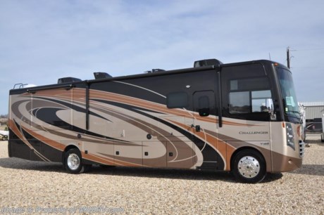 /CA 2/20/17 &lt;a href=&quot;http://www.mhsrv.com/thor-motor-coach/&quot;&gt;&lt;img src=&quot;http://www.mhsrv.com/images/sold-thor.jpg&quot; width=&quot;383&quot; height=&quot;141&quot; border=&quot;0&quot;/&gt;&lt;/a&gt; MSRP $184,554. This luxury bath &amp; 1/2 model RV measures approximately 38 feet 1 inch in length and features (2) slide-out rooms, king size bed, fireplace, flat panel TV, frameless windows, exterior entertainment center, LED lighting, beautiful decor, residential refrigerator, inverter and bedroom TV. Optional equipment includes the beautiful full body paint exterior, leatherette theater seating, frameless dual pane windows and a 3-burner range with oven. The all new 2017 Thor Motor Coach Challenger also features one of the most impressive lists of standard equipment in the RV industry including a Ford Triton V-10 engine, 24-Series ford chassis with aluminum wheels, fully automatic hydraulic leveling system, all tile backsplash, electric overhead Hide-Away loft, electric patio awning with LED lighting, side hinged baggage doors, roller day/night shades, solid surface kitchen counter, dual roof A/C units, 5,500 Onan generator, water heater, heated and enclosed holding tanks and the RAPID CAMP remote system. Rapid Camp allows you to operate your slide-out room, generator, leveling jacks when applicable, power awning, selective lighting and more all from a touchscreen remote control. For additional information, brochures, and videos please visit Motor Home Specialist at MHSRV .com or Call 800-335-6054. At Motor Home Specialist we DO NOT charge any prep or orientation fees like you will find at other dealerships. All sale prices include a 200 point inspection, interior and exterior wash &amp; detail of vehicle, a thorough coach orientation with an MHSRV technician, an RV Starter&#39;s kit, a night stay in our delivery park featuring landscaped and covered pads with full hook-ups and much more. Free airport shuttle available with purchase for out-of-town buyers. Read From THOUSANDS of Testimonials at MHSRV .com and See What They Had to Say About Their Experience at Motor Home Specialist. WHY PAY MORE?...... WHY SETTLE FOR LESS?  &lt;object width=&quot;400&quot; height=&quot;300&quot;&gt;&lt;param name=&quot;movie&quot; value=&quot;//www.youtube.com/v/VZXdH99Xe00?hl=en_US&amp;amp;version=3&quot;&gt;&lt;/param&gt;&lt;param name=&quot;allowFullScreen&quot; value=&quot;true&quot;&gt;&lt;/param&gt;&lt;param name=&quot;allowscriptaccess&quot; value=&quot;always&quot;&gt;&lt;/param&gt;&lt;embed src=&quot;//www.youtube.com/v/VZXdH99Xe00?hl=en_US&amp;amp;version=3&quot; type=&quot;application/x-shockwave-flash&quot; width=&quot;400&quot; height=&quot;300&quot; allowscriptaccess=&quot;always&quot; allowfullscreen=&quot;true&quot;&gt;&lt;/embed&gt;&lt;/object&gt;
