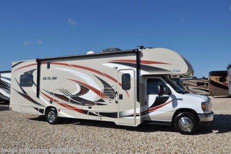 /TX 12/13/16 &lt;a href=&quot;http://www.mhsrv.com/thor-motor-coach/&quot;&gt;&lt;img src=&quot;http://www.mhsrv.com/images/sold-thor.jpg&quot; width=&quot;383&quot; height=&quot;141&quot; border=&quot;0&quot;/&gt;&lt;/a&gt;   Visit MHSRV.com or Call 800-335-6054 for Upfront &amp; Every Day Low Sale Price! Family Owned &amp; Operated and the #1 Volume Selling Motor Home Dealer in the World as well as the #1 Thor Motor Coach Dealer in the World.  &lt;object width=&quot;400&quot; height=&quot;300&quot;&gt;&lt;param name=&quot;movie&quot; value=&quot;http://www.youtube.com/v/fBpsq4hH-Ws?version=3&amp;amp;hl=en_US&quot;&gt;&lt;/param&gt;&lt;param name=&quot;allowFullScreen&quot; value=&quot;true&quot;&gt;&lt;/param&gt;&lt;param name=&quot;allowscriptaccess&quot; value=&quot;always&quot;&gt;&lt;/param&gt;&lt;embed src=&quot;http://www.youtube.com/v/fBpsq4hH-Ws?version=3&amp;amp;hl=en_US&quot; type=&quot;application/x-shockwave-flash&quot; width=&quot;400&quot; height=&quot;300&quot; allowscriptaccess=&quot;always&quot; allowfullscreen=&quot;true&quot;&gt;&lt;/embed&gt;&lt;/object&gt; MSRP $116,050. New 2017 Thor Motor Coach Outlaw Toy Hauler. Model 29H with slide-out, Ford E-450 chassis, 6.8L V-10 engine with 305 HP and 420 lb-ft torque, 8,000K lb. hitch and a garage door that converts to an outside patio deck. This unit measures approximately 30 feet 9 inches in length. Optional equipment includes the beautiful HD-Max exterior, 12V attic fan, power drivers seat, holding tanks with heat pads, bug screen curtain in the garage and 2 fold down leatherette sofas in the garage.  The Outlaw toy hauler RV has an incredible list of standard features including beautiful wood &amp; interior decor packages, exterior TV, fully automatic leveling jacks, large swivel TV with DVD player in the cab over bunk area, power patio awning, exterior shower, heated exterior mirrors, 3 camera monitoring system, valve stem extenders, 3 burner range, convection microwave, flat panel TV in the garage, Onan generator, water heater and much more. For additional coach information, brochures, window sticker, videos, photos, Outlaw reviews, testimonials as well as additional information about Motor Home Specialist and our manufacturers&#39; please visit us at MHSRV .com or call 800-335-6054. At Motor Home Specialist we DO NOT charge any prep or orientation fees like you will find at other dealerships. All sale prices include a 200 point inspection, interior and exterior wash &amp; detail of vehicle, a thorough coach orientation with an MHS technician, an RV Starter&#39;s kit, a night stay in our delivery park featuring landscaped and covered pads with full hook-ups and much more. Free airport shuttle available with purchase for out-of-town buyers. WHY PAY MORE?... WHY SETTLE FOR LESS? 