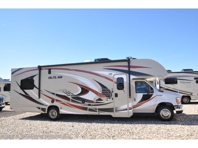 New 2017 Thor Motor Coach Outlaw 29H Toy Hauler Class C RV for Sale W/2 A/Cs available in Alvarado, Texas