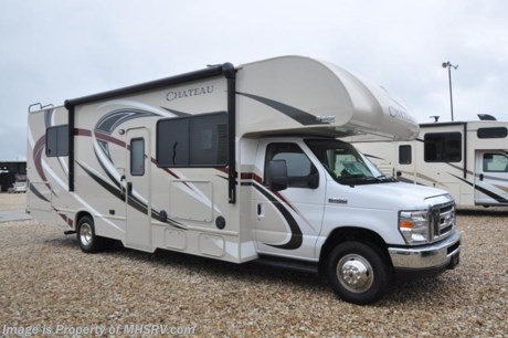 /CO 12/13/16 &lt;a href=&quot;http://www.mhsrv.com/thor-motor-coach/&quot;&gt;&lt;img src=&quot;http://www.mhsrv.com/images/sold-thor.jpg&quot; width=&quot;383&quot; height=&quot;141&quot; border=&quot;0&quot;/&gt;&lt;/a&gt;   Visit MHSRV.com or Call 800-335-6054 for Upfront &amp; Every Day Low Sale Price! #1 Volume Selling Motor Home Dealer in the World. MSRP $102,224. New 2017 Thor Motor Coach Chateau Class C RV Model 28Z with Ford E-450 chassis, Ford Triton V-10 engine &amp; 8,000 lb. trailer hitch. This unit measures approximately 29 feet 11 inches in length with a slide. Optional equipment includes the beautiful HD-Max exterior color, bedroom TV, exterior TV, convection microwave, leatherette sofa, leatherette booth dinette, child safety tether, 12V attic fan, upgraded A/C, exterior shower, secondary battery, spare tire, heated remote exterior mirrors with side cameras, power drivers seat, leatherette driver/passenger chairs, cockpit carpet mat and dash applique. The Chateau Class C RV has an incredible list of standard features for 2017 as well including power windows and locks, power patio awning with integrated LED lighting, roof ladder, in-dash media center w/DVD/CD/AM/FM, deluxe exterior mirrors, bunk ladder, refrigerator, oven, skylight above shower, Onan generator, auto transfer switch, roof A/C, cab A/C, battery disconnect switch, auxiliary battery,  water heater and much more. For additional information, brochures, and videos please visit Motor Home Specialist at  MHSRV .com or Call 800-335-6054. At Motor Home Specialist we DO NOT charge any prep or orientation fees like you will find at other dealerships. All sale prices include a 200 point inspection, interior and exterior wash &amp; detail of vehicle, a thorough coach orientation with an MHS technician, an RV Starter&#39;s kit, a night stay in our delivery park featuring landscaped and covered pads with full hook-ups and much more. Free airport shuttle available with purchase for out-of-town buyers. Read From THOUSANDS of Testimonials at MHSRV .com and See What They Had to Say About Their Experience at Motor Home Specialist. WHY PAY MORE?...... WHY SETTLE FOR LESS? 