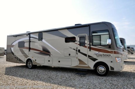 5-22-17 &lt;a href=&quot;http://www.mhsrv.com/coachmen-rv/&quot;&gt;&lt;img src=&quot;http://www.mhsrv.com/images/sold-coachmen.jpg&quot; width=&quot;383&quot; height=&quot;141&quot; border=&quot;0&quot;/&gt;&lt;/a&gt;
MSRP $145,073 - New 2018 Coachmen Mirada Model 35LS. It measures approximately 36 feet 10 inches in length and features a bath &amp; 1/2, solid surface kitchen countertop, hardwood cabinet doors, frameless tinted windows, reclining/swivel pilot seats, solar privacy shades throughout, power windshield shade, 3 burner range with oven, double door refrigerator, glass door shower, Onan generator, power steps, pass-thru storage, power patio awning, 3 camera monitoring, power heated mirrors, rear ladder and much more. Options includes (2) 15,000 BTU A/Cs with heat pump, exterior entertainment center, the Travel Easy Roadside Assistance and the Stainless Steel Appliance Package. For additional coach information, brochure, window sticker, videos, photos, Mirada customer reviews &amp; testimonials please visit Motor Home Specialist at MHSRV .com or call 800-335-6054. At Motor Home Specialist we DO NOT charge any prep or orientation fees like you will find at other dealerships. All sale prices include a 200 point inspection, interior and exterior wash &amp; detail of vehicle, a thorough coach orientation with an MHS technician, an RV Starter&#39;s kit, a night stay in our delivery park featuring landscaped and covered pads with full hook-ups and much more. Free airport shuttle available with purchase for out-of-town buyers. WHY PAY MORE?... WHY SETTLE FOR LESS? 