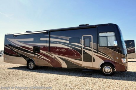 7/3/17 &lt;a href=&quot;http://www.mhsrv.com/coachmen-rv/&quot;&gt;&lt;img src=&quot;http://www.mhsrv.com/images/sold-coachmen.jpg&quot; width=&quot;383&quot; height=&quot;141&quot; border=&quot;0&quot;/&gt;&lt;/a&gt; Visit MHSRV.com or Call 800-335-6054 for Sale Pricing on New Arrival 2018 Models and Blow-Out Sale Prices on All Remaining 2017&#39;s! Over $135 Million Dollars in Inventory. Fifteen Major Manufacturers Available. RVs from $19,999 to Over $2 Million and Every Price Point in between. No Games. No Gimmicks. Just Upfront &amp; Every Day Low Sale Prices &amp; Exceptional Service. Why Pay More? Why Settle for Less?
MSRP $158,176 - New 2018 Coachmen Mirada Model 35BH. It measures approximately 36 feet 10 inches in length and features bunk beds, solid surface kitchen countertop, hardwood cabinet doors, frameless tinted windows, reclining/swivel pilot seats, solar privacy shades throughout, power windshield shade, 3 burner range with oven, double door refrigerator, glass door shower, Onan generator, power steps, pass-thru storage, power patio awning, 3 camera monitoring, power heated mirrors, rear ladder and much more. Options includes the beautiful full body paint exterior, Diamond Shield paint protection, power drop down bunk, overhead 32&quot; TV, (2) 15,000 BTU A/Cs with heat pumps, exterior entertainment center, the Travel Easy Roadside Assistance and the Stainless Steel Appliance Package. For additional coach information, brochure, window sticker, videos, photos, Mirada customer reviews &amp; testimonials please visit Motor Home Specialist at MHSRV .com or call 800-335-6054. At Motor Home Specialist we DO NOT charge any prep or orientation fees like you will find at other dealerships. All sale prices include a 200 point inspection, interior and exterior wash &amp; detail of vehicle, a thorough coach orientation with an MHS technician, an RV Starter&#39;s kit, a night stay in our delivery park featuring landscaped and covered pads with full hook-ups and much more. Free airport shuttle available with purchase for out-of-town buyers. WHY PAY MORE?... WHY SETTLE FOR LESS? 