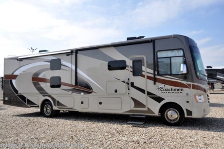 6-12-17 &lt;a href=&quot;http://www.mhsrv.com/coachmen-rv/&quot;&gt;&lt;img src=&quot;http://www.mhsrv.com/images/sold-coachmen.jpg&quot; width=&quot;383&quot; height=&quot;141&quot; border=&quot;0&quot;/&gt;&lt;/a&gt; 
MSRP $147,991 - New 2018 Coachmen Mirada Model 35BH. It measures approximately 36 feet 10 inches in length and features bunk beds, solid surface kitchen countertop, hardwood cabinet doors, frameless tinted windows, reclining/swivel pilot seats, solar privacy shades throughout, power windshield shade, 3 burner range with oven, double door refrigerator, glass door shower, Onan generator, power steps, pass-thru storage, power patio awning, 3 camera monitoring, power heated mirrors, rear ladder and much more. Options includes a power drop down bunk, overhead 32&quot; TV, (2) 15,000 BTU A/Cs with heat pumps, exterior entertainment center, the Travel Easy Roadside Assistance and the Stainless Steel Appliance Package. For additional coach information, brochure, window sticker, videos, photos, Mirada customer reviews &amp; testimonials please visit Motor Home Specialist at MHSRV .com or call 800-335-6054. At Motor Home Specialist we DO NOT charge any prep or orientation fees like you will find at other dealerships. All sale prices include a 200 point inspection, interior and exterior wash &amp; detail of vehicle, a thorough coach orientation with an MHS technician, an RV Starter&#39;s kit, a night stay in our delivery park featuring landscaped and covered pads with full hook-ups and much more. Free airport shuttle available with purchase for out-of-town buyers. WHY PAY MORE?... WHY SETTLE FOR LESS? 