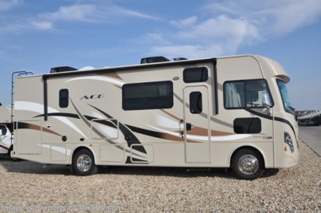 /WA 3/13/17 &lt;a href=&quot;http://www.mhsrv.com/thor-motor-coach/&quot;&gt;&lt;img src=&quot;http://www.mhsrv.com/images/sold-thor.jpg&quot; width=&quot;383&quot; height=&quot;141&quot; border=&quot;0&quot;/&gt;&lt;/a&gt; Buy This Unit Now During the World&#39;s RV Show. Online Show Price Available at MHSRV .com Now through April 22nd, 2017 or Call 800-335-6054. Family Owned &amp; Operated and the #1 Volume Selling Motor Home Dealer in the World as well as the #1 Thor Motor Coach Dealer in the World.   MSRP $122,213. New 2017 Thor Motor Coach A.C.E. Model 29.3. The A.C.E. is the class A &amp; C Evolution. It Combines many of the most popular features of a class A motor home and a class C motor home to make something truly unique to the RV industry. This unit measures approximately 29 feet 9 inches in length featuring a full wall driver&#39;s side slide, an exterior kitchen, beautiful HD-Max exterior, bedroom TV, attic fans, exterior TV, black tank flush and a second auxiliary battery. Options include dual A/Cs, 5.5KW generator and 50 Amp service. The A.C.E. also features a Ford Triton V-10 engine, frameless windows, drop down overhead loft, power side mirrors with integrated side view cameras, hydraulic leveling jacks, a mud-room, roof ladder, generator, electric patio awning with integrated LED lights, AM/FM/CD, stainless steel wheel liners, hitch, systems control center, valve stem extenders, refrigerator, microwave, water heater, one-piece windshield with &quot;20/20 vision&quot; front cap that helps eliminate heat and sunlight from getting into the drivers vision, floor level cockpit window for better visibility while turning, a &quot;below floor&quot; furnace and water heater helping keep the noise to an absolute minimum and the exhaust away from the kids and pets, cockpit mirrors, slide-out workstation in the dash and much more.  For additional coach information, brochures, window sticker, videos, photos, A.C.E. reviews &amp; testimonials as well as additional information about Motor Home Specialist and our manufacturers please visit us at MHSRV .com or call 800-335-6054. At Motor Home Specialist we DO NOT charge any prep or orientation fees like you will find at other dealerships. All sale prices include a 200 point inspection, interior &amp; exterior wash, detail service and the only dealer performed and fully automated high pressure rain booth test in the industry. You will also receive a thorough coach orientation with an MHSRV technician, an RV Starter&#39;s kit, a night stay in our delivery park featuring landscaped and covered pads with full hook-ups and much more! Read From Thousands of Testimonials at MHSRV.com and See What They Had to Say About Their Experience at Motor Home Specialist. WHY PAY MORE?... WHY SETTLE FOR LESS?