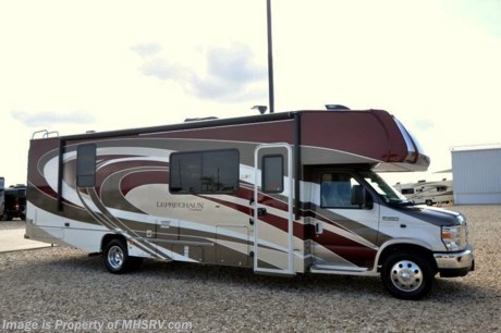 /TX 11/15/16 &lt;a href=&quot;http://www.mhsrv.com/coachmen-rv/&quot;&gt;&lt;img src=&quot;http://www.mhsrv.com/images/sold-coachmen.jpg&quot; width=&quot;383&quot; height=&quot;141&quot; border=&quot;0&quot;/&gt;&lt;/a&gt;  Family Owned &amp; Operated and the #1 Volume Selling Motor Home Dealer in the World as well as the #1 Coachmen Dealer in the World. MSRP $121,146. New 2017 Coachmen Leprechaun Model 311FS. This Luxury Class C RV measures approximately 31 feet 10 inches in length with unique features like a walk in closet, residential refrigerator and even a space for the optional washer/dryer unit! It also features 2 slide out rooms, a Ford Triton V-10 engine and E-450 Super Duty chassis. This beautiful RV includes the Leprechaun Banner Edition which features tinted windows, rear ladder, upgraded sofa, child safety net and ladder (N/A with front entertainment center), back up camera &amp; monitor, power awning, LED exterior &amp; interior lighting, pop-up power tower, 50 gallon fresh water tank, exterior shower, glass shower door, Onan generator, 3 burner cook-top, night shades and roller bearing drawer glides. Additional options on this unit include the beautiful full body paint exterior, dual recliners, molded front cap, spare tire, swivel driver &amp; passenger seats, exterior windshield cover, auto jacks, aluminum rims, upgraded A/C with heat pump, air assist suspension, cockpit table, washer/dryer, coach TV and an exterior entertainment center. This amazing class C RV also features the Leprechaun Luxury package that includes side view cameras, driver &amp; passenger leatherette seat covers, heated &amp; remote mirrors, convection microwave, wood grain dash applique, upgraded mattress, 6 gallon gas/electric water heater, dual coach batteries, cab-over &amp; bedroom power vent fan and heated tank pads. For more complete details on this unit including brochures, window sticker, videos, photos, Leprechaun reviews &amp; testimonials as well as additional information about Motor Home Specialist and all of our manufacturers please visit us at MHSRV .com or call 800-335-6054. At Motor Home Specialist we DO NOT charge any prep or orientation fees like you will find at other dealerships. All sale prices include a 200 point inspection, interior &amp; exterior wash, detail service and the only dealer performed and fully automated high pressure rain booth test in the industry. You will also receive a thorough coach orientation with an MHSRV technician, an RV Starter&#39;s kit, a night stay in our delivery park featuring landscaped and covered pads with full hook-ups and much more! Read From Thousands of Testimonials at MHSRV .com and See What They Had to Say About Their Experience at Motor Home Specialist. WHY PAY MORE?... WHY SETTLE FOR LESS?