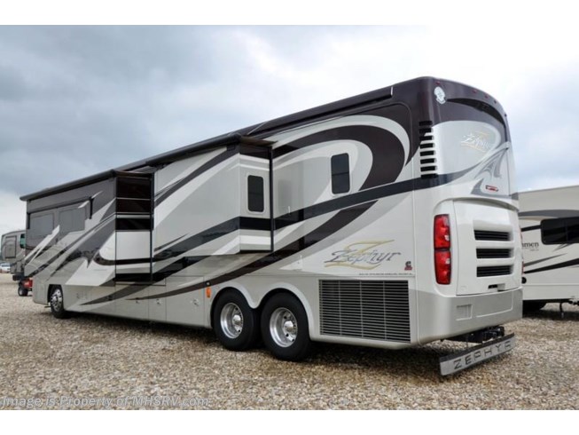 2011 Zephyr 45QBZ bath and 1/2 with 4 slides by Tiffin from Motor Home Specialist in Alvarado, Texas