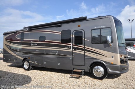 Used Fleetwood RV for Sale- 2016 Fleetwood Bounder 34T with 3 slides and 6,837 miles. This RV is approximately 35 feet in length with a Ford V10 engine, Ford chassis, power privacy shades, power mirrors with heat, 7KW Onan generator, power patio awning, slide-out room toppers, gas/electric water heater, pass-thru storage with side swing baggage doors, aluminum wheels, black tank rinsing system, water filtration system, exterior shower, 5K lb. hitch, automatic leveling system, 3 camera monitoring system, exterior entertainment center, inverter, Cab over bunk, dual pane windows, living room TV, fireplace, convection microwave, 3 burner range, glass door shower with seat, pillow top mattress, 2 ducted A/Cs with heat pumps and much more. For additional information and photos please visit Motor Home Specialist at www.MHSRV .com or call 800-335-6054.
