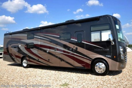 12-26-17 &lt;a href=&quot;http://www.mhsrv.com/thor-motor-coach/&quot;&gt;&lt;img src=&quot;http://www.mhsrv.com/images/sold-thor.jpg&quot; width=&quot;383&quot; height=&quot;141&quot; border=&quot;0&quot; /&gt;&lt;/a&gt; 
MSRP $184,074. The all new 2018 Thor Motor Coach Miramar 37.1 bunk model class A gas motor home measures approximately 38 feet 9 inches in length featuring 3 slides, 2 full baths, king size bed, Ford Triton V-10 engine, Ford 22 Series chassis, high polished aluminum wheels and automatic leveling system with touch pad controls. New features for 2018 include the Firefly Multiplex Wiring Control System, 84” interior heights, bathroom cabinets raised to 34”, raised panel cabinet doors, induction cooktop, convection microwave, Tilt-A-View bed in select models, pre-wired for solar charging as well as new front &amp; rear caps. Options include the beautiful full body paint exterior, electric fireplace with remote control and frameless dual pane windows. The Thor Motor Coach Miramar also features one of the most impressive lists of standard equipment in the RV industry including a power patio awning with LED lights, frameless windows, slide-out room awning toppers, heated/remote exterior mirrors with integrated side view cameras, side hinged baggage doors, heated and enclosed holding tanks, residential refrigerator, Onan generator, water heater, pass-thru storage, roof ladder, one-piece windshield, bedroom TV, 50 amp service, emergency start switch, hitch, electric entrance steps, power privacy shade, soft touch vinyl ceilings, glass door shower and much more. For more complete details on this unit and our entire inventory including brochures, window sticker, videos, photos, reviews &amp; testimonials as well as additional information about Motor Home Specialist and our manufacturers please visit us at MHSRV.com or call 800-335-6054. At Motor Home Specialist, we DO NOT charge any prep or orientation fees like you will find at other dealerships. All sale prices include a 200-point inspection, interior &amp; exterior wash, detail service and a fully automated high-pressure rain booth test and coach wash that is a standout service unlike that of any other in the industry. You will also receive a thorough coach orientation with an MHSRV technician, an RV Starter&#39;s kit, a night stay in our delivery park featuring landscaped and covered pads with full hook-ups and much more! Read Thousands upon Thousands of 5-Star Reviews at MHSRV.com and See What They Had to Say About Their Experience at Motor Home Specialist. WHY PAY MORE?... WHY SETTLE FOR LESS?