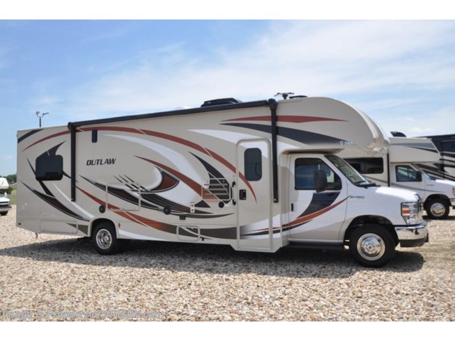 New 2018 Thor Motor Coach Outlaw 29H Class C Toy Hauler RV for Sale at MHSRV.com available in Alvarado, Texas