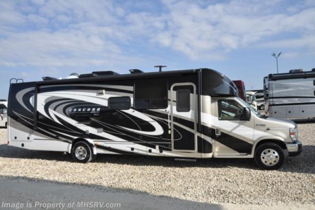 9-13-18 &lt;a href=&quot;http://www.mhsrv.com/coachmen-rv/&quot;&gt;&lt;img src=&quot;http://www.mhsrv.com/images/sold-coachmen.jpg&quot; width=&quot;383&quot; height=&quot;141&quot; border=&quot;0&quot;&gt;&lt;/a&gt;    
MSRP $138,704. New 2018 Coachmen Concord 300DS Banner Edition with 2 slide-out rooms is approximately 32 feet 9 inches in length and includes both the Concord Premier &amp; Luxury package which features Azdel Composite Sidewall Construction, High-Gloss Color Infused Fiberglass Sidewalls, Molded Fiberglass &quot;Zero-Overhang&quot; Front Cap w/ LED Accent Lights, Molded Fiberglass Rear Cap, Tinted Windows, Stainless Steel Wheel Inserts, Fiberglass Running Boards and Fender Skirts, Heated And Remote Exterior Mirrors, Power Entry Step, Slide Out Awnings, Solar Panel Connection Port, Power Patio Awning w/ Vinyl Weather Guard, LED Patio Light Strip, LED Exterior Tail &amp; Running Lights, 7,500lb. (E450) or 5,000lb. (Chevy 4500) Towing Hitch w/ 7-Way Plug, LED Interior Lighting, Wood Grain Dash Applique, AM/FM/CD Touch Screen Dash Radio &amp; Back Up Camera w/ Bluetooth, Recessed 3 Burner Cooktop w/ Glass Cover &amp; Under-Mount Convection Microwave Oven, Solid Surface Countertops, Roller Bearing Drawer Glides, Upgraded Vinyl Flooring, Hardwood Cabinet Doors &amp; Drawers, Ultra Leather Seating, Soft Touch Vinyl Ceiling, 12x24 LED Pan Light in Living Room, Glass Shower Door, Even-Cool A/C Ducting System, Day-Night Shades, Upgraded Serta Mattress, Bed Area 110V CPAP Ready &amp; 12V/USB Charging Station, 50 Gallon Fresh Water Tank, Water Works Panel w/ Black Tank Flush, Jack Wing TV Antenna, Onan 4.0KW Generator, Front Entertainment Center w/ 32&quot; TV/DVD Player &amp; Sound Bar, Air Assist Rear Suspension, Emergency Start Switch, Bedroom TV Pre-wire, Pop-Up Power Tower, Ext Shower, Upgraded Faucets &amp; Shower Head, Rear Trunk Light, Spare Tire, Travel Easy Roadside Assistance and more. Additional options include the beautiful full body paint exterior, fireplace, aluminum rims, bedroom TV, cockpit table, hydraulic leveling jacks, removable carpet, satellite, driver &amp; passenger swivel seats and an exterior windshield cover. For more complete details on this unit and our entire inventory including brochures, window sticker, videos, photos, reviews &amp; testimonials as well as additional information about Motor Home Specialist and our manufacturers please visit us at MHSRV.com or call 800-335-6054. At Motor Home Specialist, we DO NOT charge any prep or orientation fees like you will find at other dealerships. All sale prices include a 200-point inspection, interior &amp; exterior wash, detail service and a fully automated high-pressure rain booth test and coach wash that is a standout service unlike that of any other in the industry. You will also receive a thorough coach orientation with an MHSRV technician, an RV Starter&#39;s kit, a night stay in our delivery park featuring landscaped and covered pads with full hook-ups and much more! Read Thousands upon Thousands of 5-Star Reviews at MHSRV.com and See What They Had to Say About Their Experience at Motor Home Specialist. WHY PAY MORE?... WHY SETTLE FOR LESS?