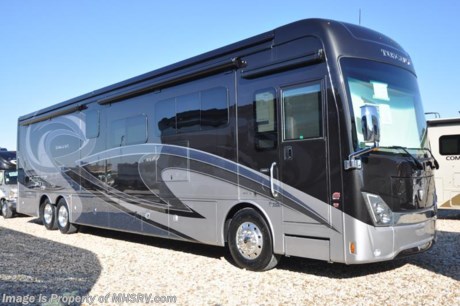 5-18-18 &lt;a href=&quot;http://www.mhsrv.com/thor-motor-coach/&quot;&gt;&lt;img src=&quot;http://www.mhsrv.com/images/sold-thor.jpg&quot; width=&quot;383&quot; height=&quot;141&quot; border=&quot;0&quot;&gt;&lt;/a&gt;  MSRP $440,300.  New 2018 Thor Motor Coach Tuscany 45MX bath &amp; &#189; for sale at Motor Home Specialist; the #1 Volume Selling Motor Home Dealership in the World. This beautiful RV is approximately 44 feet 10 inches in length with 3 slides including theater seats, full wall slide, Tilt-a-View king size bed, retractable 55” LED TV, fireplace, diesel fired Aqua Hot, stackable washer/dryer, 450HP Cummins diesel engine, Freightliner tag axle chassis with IFS and an Allison 6-speed automatic transmission. New features for the 2018 Tuscany include a side radiator chassis, new front &amp; rear caps, new raised chrome logos, Touchtronics keyless entry system, 2,800 watt Pure Sine inverter with 6 house batteries, roof mounted awnings with matching aluminum boxes, Winegard CONNECT 4G/wifi system, flip entry step, solar charging with Bluetooth controller, slide room end walls with painted matching graphics, revised furniture styling, tile backsplash in bathroom and more. This luxury diesel motor home also features a host of impressive standard features such as a residential refrigerator, dishwasher drawer, exterior entertainment center, high polished aluminum wheels, (2) stage Jacobs brake, dual fuel fills, full length stainless stone guard, fully automatic leveling system, 10KW generator, (3) 15K BTU low-profile roof A/C&#39;s with heat pumps and MUCH more. For more complete details on this unit and our entire inventory including brochures, window sticker, videos, photos, reviews &amp; testimonials as well as additional information about Motor Home Specialist and our manufacturers please visit us at MHSRV.com or call 800-335-6054. At Motor Home Specialist, we DO NOT charge any prep or orientation fees like you will find at other dealerships. All sale prices include a 200-point inspection, interior &amp; exterior wash, detail service and a fully automated high-pressure rain booth test and coach wash that is a standout service unlike that of any other in the industry. You will also receive a thorough coach orientation with an MHSRV technician, an RV Starter&#39;s kit, a night stay in our delivery park featuring landscaped and covered pads with full hook-ups and much more! Read Thousands upon Thousands of 5-Star Reviews at MHSRV.com and See What They Had to Say About Their Experience at Motor Home Specialist. WHY PAY MORE?... WHY SETTLE FOR LESS?
