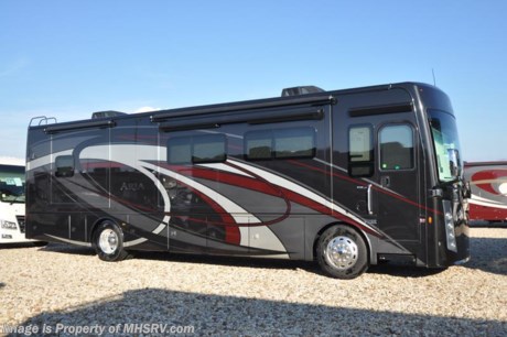 12-18-17 &lt;a href=&quot;http://www.mhsrv.com/thor-motor-coach/&quot;&gt;&lt;img src=&quot;http://www.mhsrv.com/images/sold-thor.jpg&quot; width=&quot;383&quot; height=&quot;141&quot; border=&quot;0&quot; /&gt;&lt;/a&gt;  MSRP $274,645. The New 2018 Thor Motor Coach Aria Diesel Pusher Model 3601 is approximately 36 feet 3 inches in length and features (4) slide-out rooms, king size bed, large LED HDTV over the fireplace, stainless steel residential refrigerator, solid surface counter tops, stack washer/dryer and (2) ducted 15,000 BTU A/Cs with heat pumps. New features for 2018 include a Axxera radio with GPS, Carefree Latitude legless awning with Fixguard weather wrap, wood framed wardrobe doors and an upgraded Skim Buff paint exterior. Options include a TV in the cockpit overhead. The Aria is powered by a Cummins 360HP diesel engine, Freightliner XC-R raised rail chassis Allison automatic transmission Air-Ride suspension and automatic leveling jacks with touch pad controls. For more complete details on this unit and our entire inventory including brochures, window sticker, videos, photos, reviews &amp; testimonials as well as additional information about Motor Home Specialist and our manufacturers please visit us at MHSRV.com or call 800-335-6054. At Motor Home Specialist, we DO NOT charge any prep or orientation fees like you will find at other dealerships. All sale prices include a 200-point inspection, interior &amp; exterior wash, detail service and a fully automated high-pressure rain booth test and coach wash that is a standout service unlike that of any other in the industry. You will also receive a thorough coach orientation with an MHSRV technician, an RV Starter&#39;s kit, a night stay in our delivery park featuring landscaped and covered pads with full hook-ups and much more! Read Thousands upon Thousands of 5-Star Reviews at MHSRV.com and See What They Had to Say About Their Experience at Motor Home Specialist. WHY PAY MORE?... WHY SETTLE FOR LESS?