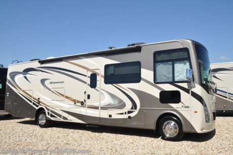 4/20/18 &lt;a href=&quot;http://www.mhsrv.com/thor-motor-coach/&quot;&gt;&lt;img src=&quot;http://www.mhsrv.com/images/sold-thor.jpg&quot; width=&quot;383&quot; height=&quot;141&quot; border=&quot;0&quot;&gt;&lt;/a&gt;   MSRP $142,875. New 2018 Thor Motor Coach Windsport 34J bunk house is approximately 35 feet 7 inches in length with a full wall slide, bunk beds, king size bed, exterior TV, Ford Triton V-10 engine and automatic leveling jacks. New features for 2018 include updated d&#233;cor, thicker solid surface counters, raised bathroom vanity, flush covered glass stove top, LED running &amp; marker lights, pre-wired for solar charging, power driver seat and more. Optional equipment includes the beautiful partial paint HD-Max high gloss exterior. The Thor Motor Coach Windsport RV also features a tinted one piece windshield, heated and enclosed underbelly, black tank flush, LED ceiling lighting, bedroom TV, power overhead loft, frameless windows, power patio awning with LED lighting, night shades, kitchen backsplash, refrigerator, microwave and much more. For more complete details on this unit and our entire inventory including brochures, window sticker, videos, photos, reviews &amp; testimonials as well as additional information about Motor Home Specialist and our manufacturers please visit us at MHSRV.com or call 800-335-6054. At Motor Home Specialist, we DO NOT charge any prep or orientation fees like you will find at other dealerships. All sale prices include a 200-point inspection, interior &amp; exterior wash, detail service and a fully automated high-pressure rain booth test and coach wash that is a standout service unlike that of any other in the industry. You will also receive a thorough coach orientation with an MHSRV technician, an RV Starter&#39;s kit, a night stay in our delivery park featuring landscaped and covered pads with full hook-ups and much more! Read Thousands upon Thousands of 5-Star Reviews at MHSRV.com and See What They Had to Say About Their Experience at Motor Home Specialist. WHY PAY MORE?... WHY SETTLE FOR LESS?