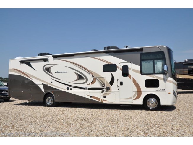New 2018 Thor Motor Coach Hurricane 35M Bath & 1/2 RV for Sale at MHSRV.com W/King Bed available in Alvarado, Texas