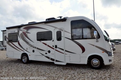/OR 1-15-18 &lt;a href=&quot;http://www.mhsrv.com/thor-motor-coach/&quot;&gt;&lt;img src=&quot;http://www.mhsrv.com/images/sold-thor.jpg&quot; width=&quot;383&quot; height=&quot;141&quot; border=&quot;0&quot;&gt;&lt;/a&gt;
MSRP $110,333. Family Owned &amp; Operated and the #1 Volume Selling Motor Home Dealer in the World as well as the #1 Thor Motor Coach Dealer in the World. Thor Motor Coach has done it again with the world&#39;s first RUV! (Recreational Utility Vehicle) Check out the New 2018 Thor Motor Coach Axis RUV Model 25.2 with slide-out room. The Axis combines Style, Function, Affordability &amp; Innovation like no other RV available in the industry today! It is powered by a Ford Triton V-10 engine and is approximately 26 feet 6 inches in length. Taking superior drivability even one step further, the Axis will also feature something normally only found in a high-end luxury diesel pusher motor coach... an Independent Front Suspension system! With a style all its own the Axis will provide superior handling and fuel economy and appeal to couples &amp; family RVers as well. You will also find another full size power drop down loft above the cockpit, spacious living room and even pass-through exterior storage. Optional equipment includes the HD-Max colored sidewalls and holding tanks with heat pads. New features for 2018 include euro-style cabinet doors with soft close hidden hinges, numerous d&#233;cor updates, attic fan with vent cover mad standard, 15K BTU A/C, larger galley windows, 2 burner gas cooktop, below counter convection microwave, stainless steel galley sink, bathroom vanity heights raised, LED accent lighting throughout, roller shades, new front cap, armless awning, LED running lights and many more. You will also be pleased to find a host of feature appointments that include tinted and frameless windows, power patio awning with LED lights, living room TV, LED ceiling lights, Onan generator, water heater, power and heated mirrors with integrated side-view cameras, back-up camera, 8,000 lb. trailer hitch, spacious cockpit design with unparalleled visibility as well as a fold out map/laptop table and an additional cab table that can easily be stored when traveling.  For more complete details on this unit and our entire inventory including brochures, window sticker, videos, photos, reviews &amp; testimonials as well as additional information about Motor Home Specialist and our manufacturers please visit us at MHSRV.com or call 800-335-6054. At Motor Home Specialist, we DO NOT charge any prep or orientation fees like you will find at other dealerships. All sale prices include a 200-point inspection, interior &amp; exterior wash, detail service and a fully automated high-pressure rain booth test and coach wash that is a standout service unlike that of any other in the industry. You will also receive a thorough coach orientation with an MHSRV technician, an RV Starter&#39;s kit, a night stay in our delivery park featuring landscaped and covered pads with full hook-ups and much more! Read Thousands upon Thousands of 5-Star Reviews at MHSRV.com and See What They Had to Say About Their Experience at Motor Home Specialist. WHY PAY MORE?... WHY SETTLE FOR LESS?