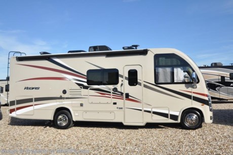 6-8-18 &lt;a href=&quot;http://www.mhsrv.com/thor-motor-coach/&quot;&gt;&lt;img src=&quot;http://www.mhsrv.com/images/sold-thor.jpg&quot; width=&quot;383&quot; height=&quot;141&quot; border=&quot;0&quot;&gt;&lt;/a&gt;  
MSRP $110,333. Thor Motor Coach has done it again with the world&#39;s first RUV! (Recreational Utility Vehicle) Check out the New 2018 Thor Motor Coach Vegas RUV Model 25.4 with slide-out room. The Vegas combines Style, Function, Affordability &amp; Innovation like no other RV available in the industry today! It is powered by a Ford Triton V-10 engine and is approximately 27 feet in length. Taking superior drivability even one step further, the Vegas will also feature something normally only found in a high-end luxury diesel pusher motor coach... an Independent Front Suspension system! With a style all its own the Vegas will provide superior handling and fuel economy and appeal to couples &amp; family RVers as well. You will also find another full size power drop down loft above the cockpit, spacious living room and even pass-through exterior storage. Optional equipment includes the HD-Max colored sidewalls and holding tanks with heat pads. New features for 2018 include euro-style cabinet doors with soft close hidden hinges, numerous d&#233;cor updates, attic fan with vent cover mad standard, 15K BTU A/C, larger galley windows, 2 burner gas cooktop, below counter convection microwave, stainless steel galley sink, bathroom vanity heights raised, LED accent lighting throughout, roller shades, new front cap, armless awning, LED running lights and many more. You will also be pleased to find a host of feature appointments that include tinted and frameless windows, power patio awning with LED lights, living room TV, LED ceiling lights, Onan generator, water heater, power and heated mirrors with integrated side-view cameras, back-up camera, 8,000 lb. trailer hitch, spacious cockpit design with unparalleled visibility as well as a fold out map/laptop table and an additional cab table that can easily be stored when traveling.  For more complete details on this unit and our entire inventory including brochures, window sticker, videos, photos, reviews &amp; testimonials as well as additional information about Motor Home Specialist and our manufacturers please visit us at MHSRV.com or call 800-335-6054. At Motor Home Specialist, we DO NOT charge any prep or orientation fees like you will find at other dealerships. All sale prices include a 200-point inspection, interior &amp; exterior wash, detail service and a fully automated high-pressure rain booth test and coach wash that is a standout service unlike that of any other in the industry. You will also receive a thorough coach orientation with an MHSRV technician, an RV Starter&#39;s kit, a night stay in our delivery park featuring landscaped and covered pads with full hook-ups and much more! Read Thousands upon Thousands of 5-Star Reviews at MHSRV.com and See What They Had to Say About Their Experience at Motor Home Specialist. WHY PAY MORE?... WHY SETTLE FOR LESS?