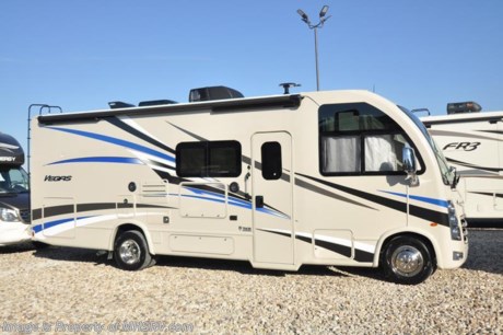 1-2-19 &lt;a href=&quot;http://www.mhsrv.com/thor-motor-coach/&quot;&gt;&lt;img src=&quot;http://www.mhsrv.com/images/sold-thor.jpg&quot; width=&quot;383&quot; height=&quot;141&quot; border=&quot;0&quot;&gt;&lt;/a&gt;  
MSRP $111,383. Thor Motor Coach has done it again with the world&#39;s first RUV! (Recreational Utility Vehicle) Check out the New 2018 Thor Motor Coach Vegas RUV Model 25.4 with slide-out room. The Vegas combines Style, Function, Affordability &amp; Innovation like no other RV available in the industry today! It is powered by a Ford Triton V-10 engine and is approximately 27 feet in length. Taking superior drivability even one step further, the Vegas will also feature something normally only found in a high-end luxury diesel pusher motor coach... an Independent Front Suspension system! With a style all its own the Vegas will provide superior handling and fuel economy and appeal to couples &amp; family RVers as well. You will also find another full size power drop down loft above the cockpit, spacious living room and even pass-through exterior storage. Optional equipment includes the HD-Max colored sidewalls and holding tanks with heat pads. New features for 2018 include euro-style cabinet doors with soft close hidden hinges, numerous d&#233;cor updates, attic fan with vent cover mad standard, 15K BTU A/C, larger galley windows, 2 burner gas cooktop, below counter convection microwave, stainless steel galley sink, bathroom vanity heights raised, LED accent lighting throughout, roller shades, new front cap, armless awning, LED running lights and many more. You will also be pleased to find a host of feature appointments that include tinted and frameless windows, power patio awning with LED lights, living room TV, LED ceiling lights, Onan generator, water heater, power and heated mirrors with integrated side-view cameras, back-up camera, 8,000 lb. trailer hitch, spacious cockpit design with unparalleled visibility as well as a fold out map/laptop table and an additional cab table that can easily be stored when traveling.  For more complete details on this unit and our entire inventory including brochures, window sticker, videos, photos, reviews &amp; testimonials as well as additional information about Motor Home Specialist and our manufacturers please visit us at MHSRV.com or call 800-335-6054. At Motor Home Specialist, we DO NOT charge any prep or orientation fees like you will find at other dealerships. All sale prices include a 200-point inspection, interior &amp; exterior wash, detail service and a fully automated high-pressure rain booth test and coach wash that is a standout service unlike that of any other in the industry. You will also receive a thorough coach orientation with an MHSRV technician, an RV Starter&#39;s kit, a night stay in our delivery park featuring landscaped and covered pads with full hook-ups and much more! Read Thousands upon Thousands of 5-Star Reviews at MHSRV.com and See What They Had to Say About Their Experience at Motor Home Specialist. WHY PAY MORE?... WHY SETTLE FOR LESS?