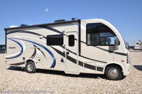 /CA 6-3-17 &lt;a href=&quot;http://www.mhsrv.com/thor-motor-coach/&quot;&gt;&lt;img src=&quot;http://www.mhsrv.com/images/sold-thor.jpg&quot; width=&quot;383&quot; height=&quot;141&quot; border=&quot;0&quot;/&gt;&lt;/a&gt;  Used Thor Motor Coach RV for Sale- 2016 Thor Motor Coach Vegas 25.3 with slide and 14,611 miles. This RV is approximately 26 feet 6 inches in length with a Ford 6.8L engine, Ford chassis, power mirrors with heat, power privacy shade, 4KW Onan generator with 135 hours, power patio awning, slide-out room toppers, gas/electric water heater, side swing baggage doors, exterior shower, tank heater, roof ladder, 3 camera monitoring system, exterior entertainment center, booth converts to sleeper, cab over loft, ducted A/C and much more. For additional information and photos please visit Motor Home Specialist at www.MHSRV.com or call 800-335-6054.