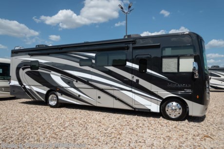 8-6-18 &lt;a href=&quot;http://www.mhsrv.com/thor-motor-coach/&quot;&gt;&lt;img src=&quot;http://www.mhsrv.com/images/sold-thor.jpg&quot; width=&quot;383&quot; height=&quot;141&quot; border=&quot;0&quot;&gt;&lt;/a&gt;   MSRP $188,281. The New 2019 Thor Motor Coach Miramar 35.2 class A gas motor home measures approximately 37 feet in length featuring 2 slides, king size Tilt-A-View bed, Ford Triton V-10 engine, Ford 22 Series chassis, high polished aluminum wheels and automatic leveling system with touch pad controls. New features for 2019 include the new HD-Max partial paint exteriors, new d&#233;cor &amp; updated stylings, Wi-Fi extender, solar charge controller, 360 Siphon Vent cap, upgraded exterior entertainment center with sound bar, battery tray now accommodates both 6V &amp; 12V battery configurations and a tankless water heater system. Options include the beautiful full body paint exterior and dual pane windows. The Thor Motor Coach Miramar also features one of the most impressive lists of standard equipment in the RV industry including a power patio awning with LED lights, Firefly Multiplex Wiring Control System, 84” interior heights, raised panel cabinet doors, induction cooktop, convection microwave, frameless windows, slide-out room awning toppers, heated/remote exterior mirrors with integrated side view cameras, side hinged baggage doors, heated and enclosed holding tanks, residential refrigerator, Onan generator, water heater, pass-thru storage, roof ladder, one-piece windshield, bedroom TV, 50 amp service, emergency start switch, electric entrance steps, power privacy shade, soft touch vinyl ceilings, glass door shower and much more. For more complete details on this unit and our entire inventory including brochures, window sticker, videos, photos, reviews &amp; testimonials as well as additional information about Motor Home Specialist and our manufacturers please visit us at MHSRV.com or call 800-335-6054. At Motor Home Specialist, we DO NOT charge any prep or orientation fees like you will find at other dealerships. All sale prices include a 200-point inspection, interior &amp; exterior wash, detail service and a fully automated high-pressure rain booth test and coach wash that is a standout service unlike that of any other in the industry. You will also receive a thorough coach orientation with an MHSRV technician, an RV Starter&#39;s kit, a night stay in our delivery park featuring landscaped and covered pads with full hook-ups and much more! Read Thousands upon Thousands of 5-Star Reviews at MHSRV.com and See What They Had to Say About Their Experience at Motor Home Specialist. WHY PAY MORE?... WHY SETTLE FOR LESS?