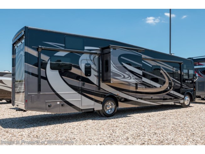 2019 Outlaw 37RB Toy Hauler RV for Sale @ MHSRV Garage Sofas by Thor Motor Coach from Motor Home Specialist in Alvarado, Texas