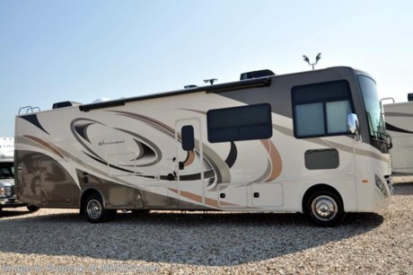 8-13-18 &lt;a href=&quot;http://www.mhsrv.com/thor-motor-coach/&quot;&gt;&lt;img src=&quot;http://www.mhsrv.com/images/sold-thor.jpg&quot; width=&quot;383&quot; height=&quot;141&quot; border=&quot;0&quot;&gt;&lt;/a&gt;   
MSRP $144,000. New 2018 Thor Motor Coach Hurricane 34J bunk house is approximately 35 feet 7 inches in length with a full wall slide, bunk beds, king size bed, exterior TV, Ford Triton V-10 engine and automatic leveling jacks. New features for 2018 include the beautiful partial paint HD-Max high gloss exterior, updated d&#233;cor, thicker solid surface counters, raised bathroom vanity, flush covered glass stove top, LED running &amp; marker lights, pre-wired for solar charging, power driver seat and more. The Thor Motor Coach Hurricane RV also features a tinted one piece windshield, heated and enclosed underbelly, black tank flush, LED ceiling lighting, bedroom TV, power overhead loft, frameless windows, power patio awning with LED lighting, night shades, kitchen backsplash, refrigerator, microwave and much more. For more complete details on this unit including brochures, window sticker, videos, photos, reviews &amp; testimonials as well as additional information about Motor Home Specialist and our manufacturers please visit us at MHSRV.com or call 800-335-6054. At Motor Home Specialist we DO NOT charge any prep or orientation fees like you will find at other dealerships. All sale prices include a 200 point inspection, interior &amp; exterior wash, detail service and the only dealer performed and fully automated high pressure rain booth test in the industry. You will also receive a thorough coach orientation with an MHSRV technician, an RV Starter&#39;s kit, a night stay in our delivery park featuring landscaped and covered pads with full hook-ups and much more! Read Thousands of Testimonials at MHSRV.com and See What They Had to Say About Their Experience at Motor Home Specialist. WHY PAY MORE?... WHY SETTLE FOR LESS?
