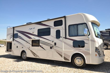 12-10-18 &lt;a href=&quot;http://www.mhsrv.com/thor-motor-coach/&quot;&gt;&lt;img src=&quot;http://www.mhsrv.com/images/sold-thor.jpg&quot; width=&quot;383&quot; height=&quot;141&quot; border=&quot;0&quot;&gt;&lt;/a&gt;  
MSRP $126,143. New 2018 Thor Motor Coach A.C.E. Model 30.3 is approximately 31 feet in length featuring 2 slides, modern decor updates, Ford V-10 engine, hydraulic leveling jacks, LED running &amp; marker lights and the beautiful HD-Max exterior. The A.C.E. is the class A &amp; C Evolution. It Combines many of the most popular features of a class A motor home and a class C motor home to make something truly unique to the RV industry. Options include the dual A/C, 5.5KW generator and 50-amp service. The A.C.E. also features frameless windows, drop down overhead loft, bedroom TV, exterior entertainment center, attic fans, black tank flush, second auxiliary battery, power side mirrors with integrated side view cameras, a mud-room, roof ladder, generator, electric patio awning with integrated LED lights, AM/FM/CD, stainless steel wheel liners, hitch, valve stem extenders, refrigerator, microwave, water heater, one-piece windshield with &quot;20/20 vision&quot; front cap that helps eliminate heat and sunlight from getting into the drivers vision, cockpit mirrors, slide-out workstation in the dash, floor level cockpit window for better visibility while turning and a &quot;below floor&quot; furnace and water heater helping keep the noise to an absolute minimum and the exhaust away from the kids and pets.  For more complete details on this unit and our entire inventory including brochures, window sticker, videos, photos, reviews &amp; testimonials as well as additional information about Motor Home Specialist and our manufacturers please visit us at MHSRV.com or call 800-335-6054. At Motor Home Specialist, we DO NOT charge any prep or orientation fees like you will find at other dealerships. All sale prices include a 200-point inspection, interior &amp; exterior wash, detail service and a fully automated high-pressure rain booth test and coach wash that is a standout service unlike that of any other in the industry. You will also receive a thorough coach orientation with an MHSRV technician, an RV Starter&#39;s kit, a night stay in our delivery park featuring landscaped and covered pads with full hook-ups and much more! Read Thousands upon Thousands of 5-Star Reviews at MHSRV.com and See What They Had to Say About Their Experience at Motor Home Specialist. WHY PAY MORE?... WHY SETTLE FOR LESS?