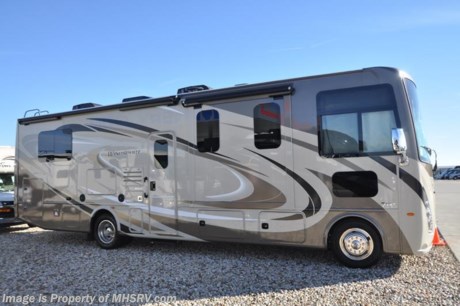 6-23-18 &lt;a href=&quot;http://www.mhsrv.com/thor-motor-coach/&quot;&gt;&lt;img src=&quot;http://www.mhsrv.com/images/sold-thor.jpg&quot; width=&quot;383&quot; height=&quot;141&quot; border=&quot;0&quot;&gt;&lt;/a&gt;   
MSRP $136,388. New 2018 Thor Motor Coach Windsport 31Z is approximately 32 feet 9 inches in length with 2 slides, exterior TV, Ford Triton V-10 engine and automatic leveling jacks. New features for 2018 include updated d&#233;cor, thicker solid surface counters, raised bathroom vanity, flush covered glass stove top, LED running &amp; marker lights, pre-wired for solar charging, power driver seat and more. Optional equipment includes the beautiful partial paint HD-Max high gloss exterior, dual A/C, 50-amp service and 5.5KW generator. The Thor Motor Coach Windsport RV also features a tinted one piece windshield, heated and enclosed underbelly, black tank flush, LED ceiling lighting, bedroom TV, power overhead loft, frameless windows, power patio awning with LED lighting, night shades, kitchen backsplash, refrigerator, microwave and much more. For more complete details on this unit and our entire inventory including brochures, window sticker, videos, photos, reviews &amp; testimonials as well as additional information about Motor Home Specialist and our manufacturers please visit us at MHSRV.com or call 800-335-6054. At Motor Home Specialist, we DO NOT charge any prep or orientation fees like you will find at other dealerships. All sale prices include a 200-point inspection, interior &amp; exterior wash, detail service and a fully automated high-pressure rain booth test and coach wash that is a standout service unlike that of any other in the industry. You will also receive a thorough coach orientation with an MHSRV technician, an RV Starter&#39;s kit, a night stay in our delivery park featuring landscaped and covered pads with full hook-ups and much more! Read Thousands upon Thousands of 5-Star Reviews at MHSRV.com and See What They Had to Say About Their Experience at Motor Home Specialist. WHY PAY MORE?... WHY SETTLE FOR LESS?