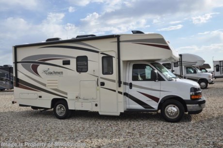 7-5-18 &lt;a href=&quot;http://www.mhsrv.com/coachmen-rv/&quot;&gt;&lt;img src=&quot;http://www.mhsrv.com/images/sold-coachmen.jpg&quot; width=&quot;383&quot; height=&quot;141&quot; border=&quot;0&quot;&gt;&lt;/a&gt;  
MSRP $88,850. New 2018 Coachmen Freelander Model 21RS. This Class C RV measures approximately 24 feet 9 inches in length with a slide out, Chevrolet chassis, Chevrolet V8 engine and a cab over loft. This beautiful class C RV includes Coachmen&#39;s Azdel Composite Sidewall Construction, High-Gloss Color Infused Fiberglass Sidewalls, Molded Fiberglass Front Wrap, Tinted Windows, Stainless Steel Wheel Inserts, Metal Running Boards, Solar Panel Connection Port, Power Patio Awning, LED Patio Light Strip, LED Exterior Tail &amp; Running Lights, 5,000lb. Towing Hitch w/ 7-Way Plug, LED Interior Lighting, AM/FM/CD Dash Radio w/ Bluetooth, 3 Burner Cooktop &amp; Oven, 1-Piece Countertops, Roller Bearing Drawer Glides, Upgraded Vinyl Flooring, Hardwood Cabinet Doors &amp; Drawers, Single Child Tether at Forward Facing Dinette (ex 21 QB), Glass Shower Door, Even-Cool A/C Ducting System (ex 21 QB), 80&quot; Long Bed, Night Shades, Bed Area 110V CPAP Ready &amp; 12V/USB Charging Station, 50 Gallon Fresh Water Tank (ex 27 QB - 40 Gal), Water Works Panel w/ Black Tank Flush, Jack Wing TV Antenna, Onan 4.0KW Generator, Roto-Cast Exterior Warehouse Storage Compartment and Travel Easy Roadside Assistance.  Additional options include an A/C with heat pump, child safety net, cockpit table, exterior camp table, exterior entertainment center, power vent, driver &amp; passenger swivel seats, spare tire, coach TV, upgraded mattress, stabilizer jacks, slide-out awning and a touch screen radio w/backup monitor. For more complete details on this unit and our entire inventory including brochures, window sticker, videos, photos, reviews &amp; testimonials as well as additional information about Motor Home Specialist and our manufacturers please visit us at MHSRV.com or call 800-335-6054. At Motor Home Specialist, we DO NOT charge any prep or orientation fees like you will find at other dealerships. All sale prices include a 200-point inspection, interior &amp; exterior wash, detail service and a fully automated high-pressure rain booth test and coach wash that is a standout service unlike that of any other in the industry. You will also receive a thorough coach orientation with an MHSRV technician, an RV Starter&#39;s kit, a night stay in our delivery park featuring landscaped and covered pads with full hook-ups and much more! Read Thousands upon Thousands of 5-Star Reviews at MHSRV.com and See What They Had to Say About Their Experience at Motor Home Specialist. WHY PAY MORE?... WHY SETTLE FOR LESS?