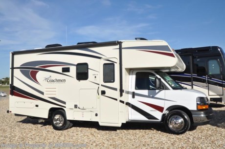 9-1-18 &lt;a href=&quot;http://www.mhsrv.com/coachmen-rv/&quot;&gt;&lt;img src=&quot;http://www.mhsrv.com/images/sold-coachmen.jpg&quot; width=&quot;383&quot; height=&quot;141&quot; border=&quot;0&quot;&gt;&lt;/a&gt;  
MSRP $88,850. New 2018 Coachmen Freelander Model 21RS. This Class C RV measures approximately 24 feet 9 inches in length with a slide out, Chevrolet chassis, Chevrolet V8 engine and a cab over loft. This beautiful class C RV includes Coachmen&#39;s Azdel Composite Sidewall Construction, High-Gloss Color Infused Fiberglass Sidewalls, Molded Fiberglass Front Wrap, Tinted Windows, Stainless Steel Wheel Inserts, Metal Running Boards, Solar Panel Connection Port, Power Patio Awning, LED Patio Light Strip, LED Exterior Tail &amp; Running Lights, 5,000lb. Towing Hitch w/ 7-Way Plug, LED Interior Lighting, AM/FM/CD Dash Radio w/ Bluetooth, 3 Burner Cooktop &amp; Oven, 1-Piece Countertops, Roller Bearing Drawer Glides, Upgraded Vinyl Flooring, Hardwood Cabinet Doors &amp; Drawers, Single Child Tether at Forward Facing Dinette (ex 21 QB), Glass Shower Door, Even-Cool A/C Ducting System (ex 21 QB), 80&quot; Long Bed, Night Shades, Bed Area 110V CPAP Ready &amp; 12V/USB Charging Station, 50 Gallon Fresh Water Tank (ex 27 QB - 40 Gal), Water Works Panel w/ Black Tank Flush, Jack Wing TV Antenna, Onan 4.0KW Generator, Roto-Cast Exterior Warehouse Storage Compartment and Travel Easy Roadside Assistance.  Additional options include an A/C with heat pump, child safety net, cockpit table, exterior camp table, exterior entertainment center, power vent, driver &amp; passenger swivel seats, spare tire, coach TV, upgraded mattress, stabilizer jacks, slide-out awning and a touch screen radio w/backup monitor. For more complete details on this unit and our entire inventory including brochures, window sticker, videos, photos, reviews &amp; testimonials as well as additional information about Motor Home Specialist and our manufacturers please visit us at MHSRV.com or call 800-335-6054. At Motor Home Specialist, we DO NOT charge any prep or orientation fees like you will find at other dealerships. All sale prices include a 200-point inspection, interior &amp; exterior wash, detail service and a fully automated high-pressure rain booth test and coach wash that is a standout service unlike that of any other in the industry. You will also receive a thorough coach orientation with an MHSRV technician, an RV Starter&#39;s kit, a night stay in our delivery park featuring landscaped and covered pads with full hook-ups and much more! Read Thousands upon Thousands of 5-Star Reviews at MHSRV.com and See What They Had to Say About Their Experience at Motor Home Specialist. WHY PAY MORE?... WHY SETTLE FOR LESS?