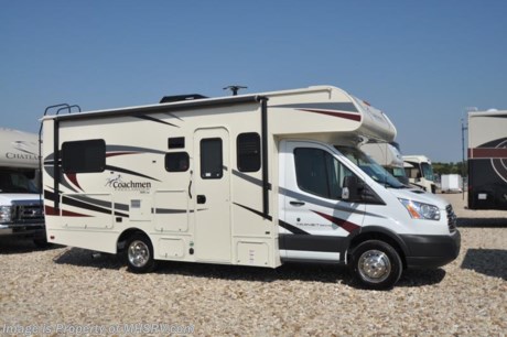 3-9-18 &lt;a href=&quot;http://www.mhsrv.com/coachmen-rv/&quot;&gt;&lt;img src=&quot;http://www.mhsrv.com/images/sold-coachmen.jpg&quot; width=&quot;383&quot; height=&quot;141&quot; border=&quot;0&quot;&gt;&lt;/a&gt; 
MSRP $82,048. New 2018 Coachmen Freelander Micro Mini Model 20CB. This Class C RV is approximately 23 feet 7 inches in length and features an over head loft, Ford Transit Chassis and a Ford V6 3.7L engine. This beautiful class C RV includes Coachmen&#39;s Freelander Micro Minnie Value package which features tinted windows, 2 burner range top, stainless steel wheel inserts, monitor on rear view mirror, power awning, LED interior lighting, solar ready, rear ladder, hitch with 4-way plug, Onan generator, roller bearing drawer glides and the Travel easy roadside assistance and more! Additional options include an exterior privacy windshield cover, heated tanks, child safety net &amp; ladder, 15K BTU A/C with heat pump, passenger swivel seat, upgraded mattress, power vent, exterior entertainment center and a coach TV/ DVD player. For more complete details on this unit and our entire inventory including brochures, window sticker, videos, photos, reviews &amp; testimonials as well as additional information about Motor Home Specialist and our manufacturers please visit us at MHSRV.com or call 800-335-6054. At Motor Home Specialist, we DO NOT charge any prep or orientation fees like you will find at other dealerships. All sale prices include a 200-point inspection, interior &amp; exterior wash, detail service and a fully automated high-pressure rain booth test and coach wash that is a standout service unlike that of any other in the industry. You will also receive a thorough coach orientation with an MHSRV technician, an RV Starter&#39;s kit, a night stay in our delivery park featuring landscaped and covered pads with full hook-ups and much more! Read Thousands upon Thousands of 5-Star Reviews at MHSRV.com and See What They Had to Say About Their Experience at Motor Home Specialist. WHY PAY MORE?... WHY SETTLE FOR LESS?