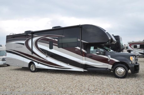 12-18-17 &lt;a href=&quot;http://www.mhsrv.com/thor-motor-coach/&quot;&gt;&lt;img src=&quot;http://www.mhsrv.com/images/sold-thor.jpg&quot; width=&quot;383&quot; height=&quot;141&quot; border=&quot;0&quot; /&gt;&lt;/a&gt;  
MSRP $188,686. New 2018 Thor Motor Coach Chateau 35SD Super C is approximately 36 feet 10 inches in length with 2 slides including a full wall slide, 330hp Powerstroke 6.7L diesel engine with 750 lb.-ft. torque, F-550XLT chassis, 6-speed automatic transmission, a 10,000-lb. hitch, extreme duty 4 wheel ABS disc brakes and an electronic brake controller integrated into the dash. Options include the beautiful full body paint exterior, front entertainment center with a 50&quot; TV as well as a soundbar and dual child safety tethers. The 2018 Chateau Super C also features an exterior entertainment center, generator, dual roof air conditioners, power patio awning, automatic leveling system, residential refrigerator, solid surface countertop, side view cameras, remote heated exterior mirrors, power windows and locks, soft touch ceilings, heavy duty ball bearing drawer guides, bedroom TV, inverter and heated holding tanks. For more complete details on this unit and our entire inventory including brochures, window sticker, videos, photos, reviews &amp; testimonials as well as additional information about Motor Home Specialist and our manufacturers please visit us at MHSRV.com or call 800-335-6054. At Motor Home Specialist, we DO NOT charge any prep or orientation fees like you will find at other dealerships. All sale prices include a 200-point inspection, interior &amp; exterior wash, detail service and a fully automated high-pressure rain booth test and coach wash that is a standout service unlike that of any other in the industry. You will also receive a thorough coach orientation with an MHSRV technician, an RV Starter&#39;s kit, a night stay in our delivery park featuring landscaped and covered pads with full hook-ups and much more! Read Thousands upon Thousands of 5-Star Reviews at MHSRV.com and See What They Had to Say About Their Experience at Motor Home Specialist. WHY PAY MORE?... WHY SETTLE FOR LESS?