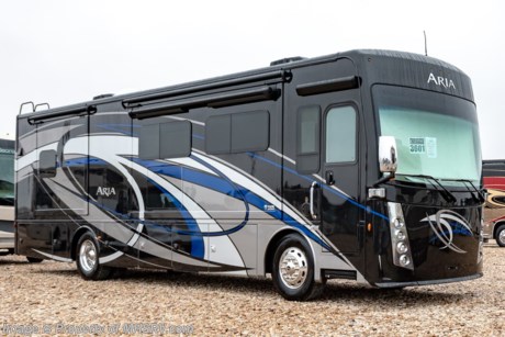 2/2/19 &lt;a href=&quot;http://www.mhsrv.com/thor-motor-coach/&quot;&gt;&lt;img src=&quot;http://www.mhsrv.com/images/sold-thor.jpg&quot; width=&quot;383&quot; height=&quot;141&quot; border=&quot;0&quot;&gt;&lt;/a&gt; MSRP $302,850. The New 2019 Thor Motor Coach Aria Diesel Pusher Model 3601 is approximately 36 feet 3 inches in length and features (4) slide-out rooms, king size Tilt-A-View bed, large LED HDTV over the fireplace, stainless steel residential refrigerator, solid surface counter tops, stack washer/dryer and (2) ducted 15,000 BTU A/Cs with heat pumps. New features for 2019 include, a Multiplex control system with smartphone app, Winegard ConnecT 4G/Wi-Fi system, redesigned baggage doors, JBL Bluetooth soundbar for home theater, pop-up outlet/USB charger on the kitchen countertops, 360 Siphon Vent cap, metal adjustable shelving throughout and a cockpit TV when available. The Aria is powered by a Cummins 360HP diesel engine, Freightliner XC-R raised rail chassis, Allison automatic transmission Air-Ride suspension and features automatic leveling jacks with touch pad controls, touchscreen dash radio with GPS, polished tile floors and much more. For more complete details on this unit and our entire inventory including brochures, window sticker, videos, photos, reviews &amp; testimonials as well as additional information about Motor Home Specialist and our manufacturers please visit us at MHSRV.com or call 800-335-6054. At Motor Home Specialist, we DO NOT charge any prep or orientation fees like you will find at other dealerships. All sale prices include a 200-point inspection, interior &amp; exterior wash, detail service and a fully automated high-pressure rain booth test and coach wash that is a standout service unlike that of any other in the industry. You will also receive a thorough coach orientation with an MHSRV technician, an RV Starter&#39;s kit, a night stay in our delivery park featuring landscaped and covered pads with full hook-ups and much more! Read Thousands upon Thousands of 5-Star Reviews at MHSRV.com and See What They Had to Say About Their Experience at Motor Home Specialist. WHY PAY MORE?... WHY SETTLE FOR LESS?