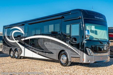 2/18/20 &lt;a href=&quot;http://www.mhsrv.com/thor-motor-coach/&quot;&gt;&lt;img src=&quot;http://www.mhsrv.com/images/sold-thor.jpg&quot; width=&quot;383&quot; height=&quot;141&quot; border=&quot;0&quot;&gt;&lt;/a&gt;    MSRP $478,800.  New 2019 Thor Motor Coach Tuscany 45MX bath &amp; &#189; for sale at Motor Home Specialist; the #1 Volume Selling Motor Home Dealership in the World. This beautiful RV is approximately 44 feet 10 inches in length with 3 slides including a full wall slide, theater seats, Tilt-a-View king size bed, retractable 55” LED TV, fireplace, diesel fired Aqua Hot, stackable washer/dryer, 450HP Cummins diesel engine, Freightliner tag axle chassis with IFS and an Allison 6-speed automatic transmission. New features for the 2019 Tuscany include a second Girard awning, Winegard Trav’ler Satellite Dish, chrome entry step cover, redesigned baggage doors, pop-up outlet/USB charger on the kitchen countertop, metal adjustable shelving hardware throughout and more. This luxury diesel motor home also features a host of impressive standard features such as a residential refrigerator, dishwasher drawer, exterior entertainment center, keyless entry system, 2,800 watt Pure Sine inverter with 6 house batteries, roof mounted awnings with matching aluminum boxes, Winegard CONNECT 4G/wifi system, high polished aluminum wheels, (2) stage Jacobs brake, dual fuel fills, full length stainless stone guard, fully automatic leveling system, 10KW generator, (3) 15K BTU low-profile roof A/C&#39;s with heat pumps and MUCH more. For more complete details on this unit and our entire inventory including brochures, window sticker, videos, photos, reviews &amp; testimonials as well as additional information about Motor Home Specialist and our manufacturers please visit us at MHSRV.com or call 800-335-6054. At Motor Home Specialist, we DO NOT charge any prep or orientation fees like you will find at other dealerships. All sale prices include a 200-point inspection, interior &amp; exterior wash, detail service and a fully automated high-pressure rain booth test and coach wash that is a standout service unlike that of any other in the industry. You will also receive a thorough coach orientation with an MHSRV technician, an RV Starter&#39;s kit, a night stay in our delivery park featuring landscaped and covered pads with full hook-ups and much more! Read Thousands upon Thousands of 5-Star Reviews at MHSRV.com and See What They Had to Say About Their Experience at Motor Home Specialist. WHY PAY MORE?... WHY SETTLE FOR LESS? 