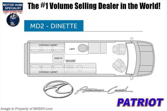 2018 American Coach Patriot MD2 Sprinter Diesel by Midwest Automotive Designs Floorplan