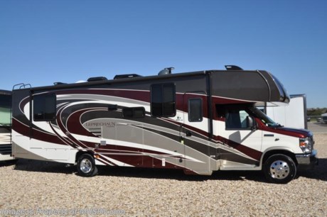 11-6-17 &lt;a href=&quot;http://www.mhsrv.com/coachmen-rv/&quot;&gt;&lt;img src=&quot;http://www.mhsrv.com/images/sold-coachmen.jpg&quot; width=&quot;383&quot; height=&quot;141&quot; border=&quot;0&quot; /&gt;&lt;/a&gt; 
MSRP $124,321. New 2018 Coachmen Leprechaun Model 319MB. This Luxury Class C RV measures approximately 32 feet 11 inches in length and is powered by a Ford Triton V-10 engine and E-450 Super Duty chassis. This beautiful RV includes the Leprechaun Banner Edition which features tinted windows, rear ladder, upgraded sofa, child safety net and ladder (N/A with front entertainment center), Bluetooth AM/FM/CD monitoring &amp; back up camera, power awning, LED exterior &amp; interior lighting, pop-up power tower, 50 gallon fresh water tank, 5K lb. hitch &amp; wire, slide out awning, glass shower door, Onan generator, 80&quot; long bed, night shades, roller bearing drawer glides, Travel Easy Roadside Assistance &amp; Azdel composite sidewalls. Additional options include the beautiful full body paint, aluminum wheels, hydraulic leveling jacks, back up camera &amp; monitor, large LED TV on lift, TV/DVD in the bedroom, exterior entertainment center, King Tailgater satellite system, driver swivel seat, passenger swivel seat, cockpit folding table, electric fireplace, molded front cap, air assist system, upgraded A/C with heat pump, hydraulic leveling jacks, exterior windshield cover, spare tire as well as an exterior camp table, sink and refrigerator. This amazing class C also features the Leprechaun Luxury package that includes side view cameras, driver &amp; passenger leatherette seat covers, heated &amp; remote mirrors, convection microwave, wood grain dash applique, upgraded Mattress, 6 gallon gas/electric water heater, dual coach batteries, cab-over &amp; bedroom power vent fan and heated tank pads. For more complete details on this unit and our entire inventory including brochures, window sticker, videos, photos, reviews &amp; testimonials as well as additional information about Motor Home Specialist and our manufacturers please visit us at MHSRV.com or call 800-335-6054. At Motor Home Specialist, we DO NOT charge any prep or orientation fees like you will find at other dealerships. All sale prices include a 200-point inspection, interior &amp; exterior wash, detail service and a fully automated high-pressure rain booth test and coach wash that is a standout service unlike that of any other in the industry. You will also receive a thorough coach orientation with an MHSRV technician, an RV Starter&#39;s kit, a night stay in our delivery park featuring landscaped and covered pads with full hook-ups and much more! Read Thousands upon Thousands of 5-Star Reviews at MHSRV.com and See What They Had to Say About Their Experience at Motor Home Specialist. WHY PAY MORE?... WHY SETTLE FOR LESS?