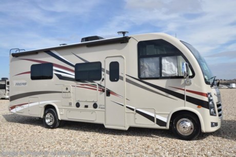  4-13-18 &lt;a href=&quot;http://www.mhsrv.com/thor-motor-coach/&quot;&gt;&lt;img src=&quot;http://www.mhsrv.com/images/sold-thor.jpg&quot; width=&quot;383&quot; height=&quot;141&quot; border=&quot;0&quot;&gt;&lt;/a&gt; 
MSRP $116,408. Thor Motor Coach has done it again with the world&#39;s first RUV! (Recreational Utility Vehicle) Check out the New 2018 Thor Motor Coach Vegas RUV Model 25.5 with slide-out room. The Vegas combines Style, Function, Affordability &amp; Innovation like no other RV available in the industry today! It is powered by a Ford Triton V-10 engine and is approximately 27 feet in length. Taking superior drivability even one step further, the Vegas will also feature something normally only found in a high-end luxury diesel pusher motor coach... an Independent Front Suspension system! With a style all its own the Vegas will provide superior handling and fuel economy and appeal to couples &amp; family RVers as well. You will also find another full size power drop down loft above the cockpit, spacious living room and even pass-through exterior storage. Optional equipment includes the HD-Max colored sidewalls and holding tanks with heat pads. New features for 2018 include euro-style cabinet doors with soft close hidden hinges, numerous d&#233;cor updates, attic fan with vent cover mad standard, 15K BTU A/C, larger galley windows, 2 burner gas cooktop, below counter convection microwave, stainless steel galley sink, bathroom vanity heights raised, LED accent lighting throughout, roller shades, new front cap, armless awning, LED running lights and many more. You will also be pleased to find a host of feature appointments that include tinted and frameless windows, power patio awning with LED lights, living room TV, LED ceiling lights, Onan generator, water heater, power and heated mirrors with integrated side-view cameras, back-up camera, 8,000 lb. trailer hitch, spacious cockpit design with unparalleled visibility as well as a fold out map/laptop table and an additional cab table that can easily be stored when traveling.  For more complete details on this unit and our entire inventory including brochures, window sticker, videos, photos, reviews &amp; testimonials as well as additional information about Motor Home Specialist and our manufacturers please visit us at MHSRV.com or call 800-335-6054. At Motor Home Specialist, we DO NOT charge any prep or orientation fees like you will find at other dealerships. All sale prices include a 200-point inspection, interior &amp; exterior wash, detail service and a fully automated high-pressure rain booth test and coach wash that is a standout service unlike that of any other in the industry. You will also receive a thorough coach orientation with an MHSRV technician, an RV Starter&#39;s kit, a night stay in our delivery park featuring landscaped and covered pads with full hook-ups and much more! Read Thousands upon Thousands of 5-Star Reviews at MHSRV.com and See What They Had to Say About Their Experience at Motor Home Specialist. WHY PAY MORE?... WHY SETTLE FOR LESS?