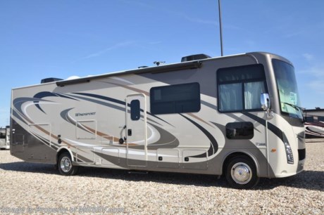  6-8-18 &lt;a href=&quot;http://www.mhsrv.com/thor-motor-coach/&quot;&gt;&lt;img src=&quot;http://www.mhsrv.com/images/sold-thor.jpg&quot; width=&quot;383&quot; height=&quot;141&quot; border=&quot;0&quot;&gt;&lt;/a&gt;  
MSRP $146,400. New 2018 Thor Motor Coach Windsport 34J bunk house is approximately 35 feet 7 inches in length with a full wall slide, bunk beds, king size bed, exterior TV, Ford Triton V-10 engine and automatic leveling jacks. New features for 2018 include the beautiful partial paint HD-Max high gloss exterior, updated d&#233;cor, thicker solid surface counters, raised bathroom vanity, flush covered glass stove top, LED running &amp; marker lights, pre-wired for solar charging, power driver seat and more. The Thor Motor Coach Windsport RV also features a tinted one piece windshield, heated and enclosed underbelly, black tank flush, LED ceiling lighting, bedroom TV, power overhead loft, frameless windows, power patio awning with LED lighting, night shades, kitchen backsplash, refrigerator, microwave and much more. For more complete details on this unit and our entire inventory including brochures, window sticker, videos, photos, reviews &amp; testimonials as well as additional information about Motor Home Specialist and our manufacturers please visit us at MHSRV.com or call 800-335-6054. At Motor Home Specialist, we DO NOT charge any prep or orientation fees like you will find at other dealerships. All sale prices include a 200-point inspection, interior &amp; exterior wash, detail service and a fully automated high-pressure rain booth test and coach wash that is a standout service unlike that of any other in the industry. You will also receive a thorough coach orientation with an MHSRV technician, an RV Starter&#39;s kit, a night stay in our delivery park featuring landscaped and covered pads with full hook-ups and much more! Read Thousands upon Thousands of 5-Star Reviews at MHSRV.com and See What They Had to Say About Their Experience at Motor Home Specialist. WHY PAY MORE?... WHY SETTLE FOR LESS?