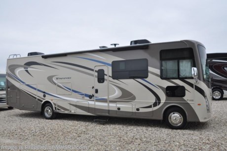  4-20-18 &lt;a href=&quot;http://www.mhsrv.com/thor-motor-coach/&quot;&gt;&lt;img src=&quot;http://www.mhsrv.com/images/sold-thor.jpg&quot; width=&quot;383&quot; height=&quot;141&quot; border=&quot;0&quot;&gt;&lt;/a&gt; 
MSRP $146,400. New 2018 Thor Motor Coach Windsport 34J bunk house is approximately 35 feet 7 inches in length with a full wall slide, bunk beds, king size bed, exterior TV, Ford Triton V-10 engine and automatic leveling jacks. New features for 2018 include the beautiful partial paint HD-Max high gloss exterior, updated d&#233;cor, thicker solid surface counters, raised bathroom vanity, flush covered glass stove top, LED running &amp; marker lights, pre-wired for solar charging, power driver seat and more. The Thor Motor Coach Windsport RV also features a tinted one piece windshield, heated and enclosed underbelly, black tank flush, LED ceiling lighting, bedroom TV, power overhead loft, frameless windows, power patio awning with LED lighting, night shades, kitchen backsplash, refrigerator, microwave and much more. For more complete details on this unit and our entire inventory including brochures, window sticker, videos, photos, reviews &amp; testimonials as well as additional information about Motor Home Specialist and our manufacturers please visit us at MHSRV.com or call 800-335-6054. At Motor Home Specialist, we DO NOT charge any prep or orientation fees like you will find at other dealerships. All sale prices include a 200-point inspection, interior &amp; exterior wash, detail service and a fully automated high-pressure rain booth test and coach wash that is a standout service unlike that of any other in the industry. You will also receive a thorough coach orientation with an MHSRV technician, an RV Starter&#39;s kit, a night stay in our delivery park featuring landscaped and covered pads with full hook-ups and much more! Read Thousands upon Thousands of 5-Star Reviews at MHSRV.com and See What They Had to Say About Their Experience at Motor Home Specialist. WHY PAY MORE?... WHY SETTLE FOR LESS?