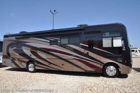 7-23-18 &lt;a href=&quot;http://www.mhsrv.com/thor-motor-coach/&quot;&gt;&lt;img src=&quot;http://www.mhsrv.com/images/sold-thor.jpg&quot; width=&quot;383&quot; height=&quot;141&quot; border=&quot;0&quot;&gt;&lt;/a&gt;  
MSRP $182,806. The all new 2018 Thor Motor Coach Miramar 35.2 class A gas motor home measures approximately 36 feet 10 inches in length featuring 2 slides, theater seats, retractable 50&quot; LED TV, king size bed, Ford Triton V-10 engine, Ford 22 Series chassis, high polished aluminum wheels and automatic leveling system with touch pad controls. New features for 2018 include the Firefly Multiplex Wiring Control System, 84” interior heights, bathroom cabinets raised to 34”, raised panel cabinet doors, induction cooktop, convection microwave, Tilt-A-View bed in select models, pre-wired for solar charging as well as new front &amp; rear caps. Options include the beautiful full body paint exterior and frameless dual pane windows. The Thor Motor Coach Miramar also features one of the most impressive lists of standard equipment in the RV industry including a power patio awning with LED lights, frameless windows, slide-out room awning toppers, heated/remote exterior mirrors with integrated side view cameras, side hinged baggage doors, heated and enclosed holding tanks, residential refrigerator, Onan generator, water heater, pass-thru storage, roof ladder, one-piece windshield, bedroom TV, 50 amp service, emergency start switch, hitch, electric entrance steps, power privacy shade, soft touch vinyl ceilings, glass door shower and much more. For more complete details on this unit and our entire inventory including brochures, window sticker, videos, photos, reviews &amp; testimonials as well as additional information about Motor Home Specialist and our manufacturers please visit us at MHSRV.com or call 800-335-6054. At Motor Home Specialist, we DO NOT charge any prep or orientation fees like you will find at other dealerships. All sale prices include a 200-point inspection, interior &amp; exterior wash, detail service and a fully automated high-pressure rain booth test and coach wash that is a standout service unlike that of any other in the industry. You will also receive a thorough coach orientation with an MHSRV technician, an RV Starter&#39;s kit, a night stay in our delivery park featuring landscaped and covered pads with full hook-ups and much more! Read Thousands upon Thousands of 5-Star Reviews at MHSRV.com and See What They Had to Say About Their Experience at Motor Home Specialist. WHY PAY MORE?... WHY SETTLE FOR LESS?