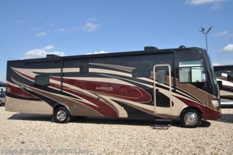 4-30-17 &lt;a href=&quot;http://www.mhsrv.com/coachmen-rv/&quot;&gt;&lt;img src=&quot;http://www.mhsrv.com/images/sold-coachmen.jpg&quot; width=&quot;383&quot; height=&quot;141&quot; border=&quot;0&quot;&gt;&lt;/a&gt;  
MSRP $157,201 - New 2018 Coachmen Mirada Model 35LS. It measures approximately 36 feet 10 inches in length and features a bath &amp; 1/2, solid surface kitchen countertop, hardwood cabinet doors, frameless tinted windows, reclining/swivel pilot seats, solar privacy shades throughout, power windshield shade, 3 burner range with oven, double door refrigerator, glass door shower, Onan generator, power steps, pass-thru storage, power patio awning, 3 camera monitoring, power heated mirrors, rear ladder and much more. Options include the beautiful full body paint exterior, Diamond Shield paint protection, (2) 15,000 BTU A/Cs with heat pump, dual pane windows, exterior entertainment center, in-motion satellite, the Travel Easy Roadside Assistance and the Stainless Steel Appliance Package. For more complete details on this unit and our entire inventory including brochures, window sticker, videos, photos, reviews &amp; testimonials as well as additional information about Motor Home Specialist and our manufacturers please visit us at MHSRV.com or call 800-335-6054. At Motor Home Specialist, we DO NOT charge any prep or orientation fees like you will find at other dealerships. All sale prices include a 200-point inspection, interior &amp; exterior wash, detail service and a fully automated high-pressure rain booth test and coach wash that is a standout service unlike that of any other in the industry. You will also receive a thorough coach orientation with an MHSRV technician, an RV Starter&#39;s kit, a night stay in our delivery park featuring landscaped and covered pads with full hook-ups and much more! Read Thousands upon Thousands of 5-Star Reviews at MHSRV.com and See What They Had to Say About Their Experience at Motor Home Specialist. WHY PAY MORE?... WHY SETTLE FOR LESS? 