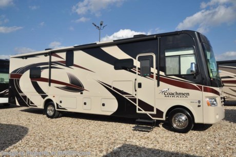 6-8-18 &lt;a href=&quot;http://www.mhsrv.com/coachmen-rv/&quot;&gt;&lt;img src=&quot;http://www.mhsrv.com/images/sold-coachmen.jpg&quot; width=&quot;383&quot; height=&quot;141&quot; border=&quot;0&quot;&gt;&lt;/a&gt;  
MSRP $145,673 - New 2018 Coachmen Mirada Model 35LS. It measures approximately 36 feet 10 inches in length and features a bath &amp; 1/2, solid surface kitchen countertop, hardwood cabinet doors, frameless tinted windows, reclining/swivel pilot seats, solar privacy shades throughout, power windshield shade, 3 burner range with oven, double door refrigerator, glass door shower, Onan generator, power steps, pass-thru storage, power patio awning, 3 camera monitoring, power heated mirrors, rear ladder and much more. Options include (2) 15,000 BTU A/Cs with heat pump, exterior entertainment center, in-motion satellite, the Travel Easy Roadside Assistance and the Stainless Steel Appliance Package. For more complete details on this unit and our entire inventory including brochures, window sticker, videos, photos, reviews &amp; testimonials as well as additional information about Motor Home Specialist and our manufacturers please visit us at MHSRV.com or call 800-335-6054. At Motor Home Specialist, we DO NOT charge any prep or orientation fees like you will find at other dealerships. All sale prices include a 200-point inspection, interior &amp; exterior wash, detail service and a fully automated high-pressure rain booth test and coach wash that is a standout service unlike that of any other in the industry. You will also receive a thorough coach orientation with an MHSRV technician, an RV Starter&#39;s kit, a night stay in our delivery park featuring landscaped and covered pads with full hook-ups and much more! Read Thousands upon Thousands of 5-Star Reviews at MHSRV.com and See What They Had to Say About Their Experience at Motor Home Specialist. WHY PAY MORE?... WHY SETTLE FOR LESS? 