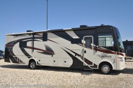 4-23-18 &lt;a href=&quot;http://www.mhsrv.com/coachmen-rv/&quot;&gt;&lt;img src=&quot;http://www.mhsrv.com/images/sold-coachmen.jpg&quot; width=&quot;383&quot; height=&quot;141&quot; border=&quot;0&quot;&gt;&lt;/a&gt;  
MSRP $145,673 - New 2018 Coachmen Mirada Model 35LS. It measures approximately 36 feet 10 inches in length and features a bath &amp; 1/2, solid surface kitchen countertop, hardwood cabinet doors, frameless tinted windows, reclining/swivel pilot seats, solar privacy shades throughout, power windshield shade, 3 burner range with oven, double door refrigerator, glass door shower, Onan generator, power steps, pass-thru storage, power patio awning, 3 camera monitoring, power heated mirrors, rear ladder and much more. Options include (2) 15,000 BTU A/Cs with heat pump, exterior entertainment center, in-motion satellite, the Travel Easy Roadside Assistance and the Stainless Steel Appliance Package. For more complete details on this unit and our entire inventory including brochures, window sticker, videos, photos, reviews &amp; testimonials as well as additional information about Motor Home Specialist and our manufacturers please visit us at MHSRV.com or call 800-335-6054. At Motor Home Specialist, we DO NOT charge any prep or orientation fees like you will find at other dealerships. All sale prices include a 200-point inspection, interior &amp; exterior wash, detail service and a fully automated high-pressure rain booth test and coach wash that is a standout service unlike that of any other in the industry. You will also receive a thorough coach orientation with an MHSRV technician, an RV Starter&#39;s kit, a night stay in our delivery park featuring landscaped and covered pads with full hook-ups and much more! Read Thousands upon Thousands of 5-Star Reviews at MHSRV.com and See What They Had to Say About Their Experience at Motor Home Specialist. WHY PAY MORE?... WHY SETTLE FOR LESS? 