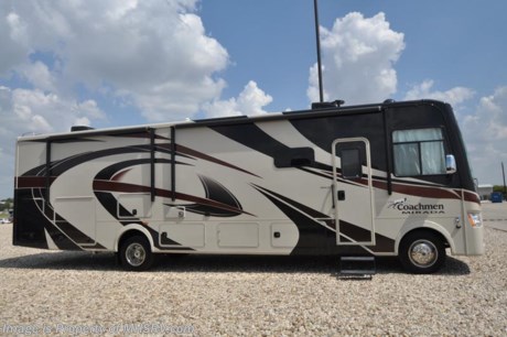 5-4-18 &lt;a href=&quot;http://www.mhsrv.com/coachmen-rv/&quot;&gt;&lt;img src=&quot;http://www.mhsrv.com/images/sold-coachmen.jpg&quot; width=&quot;383&quot; height=&quot;141&quot; border=&quot;0&quot;&gt;&lt;/a&gt;    MSRP $148,591- New 2018 Coachmen Mirada Model 35KB. This RV measures approximately 36 feet 10 inches in length and features a king bed, hardwood cabinet doors and solid surface kitchen counter top. Additional options include exterior entertainment center, 32&quot; LCD galley overhead TV, dual 15K BTU A/Cs with heat pumps, power drop down loft, Stainless Steel Appliance Package and Travel Easy Roadside Assistance. A few standard features that help to set the Mirada apart include reclining/swivel pilot seats, solar privacy shades throughout, power windshield shade, flush mounted 3 burner range with oven, tile backsplash, glass door shower, Onan generator, automatic transfer switch for easy set-up, pass-thru storage, 3 camera monitoring system, automatic leveling jacks and much more. For more complete details on this unit and our entire inventory including brochures, window sticker, videos, photos, reviews &amp; testimonials as well as additional information about Motor Home Specialist and our manufacturers please visit us at MHSRV.com or call 800-335-6054. At Motor Home Specialist, we DO NOT charge any prep or orientation fees like you will find at other dealerships. All sale prices include a 200-point inspection, interior &amp; exterior wash, detail service and a fully automated high-pressure rain booth test and coach wash that is a standout service unlike that of any other in the industry. You will also receive a thorough coach orientation with an MHSRV technician, an RV Starter&#39;s kit, a night stay in our delivery park featuring landscaped and covered pads with full hook-ups and much more! Read Thousands upon Thousands of 5-Star Reviews at MHSRV.com and See What They Had to Say About Their Experience at Motor Home Specialist. WHY PAY MORE?... WHY SETTLE FOR LESS? 