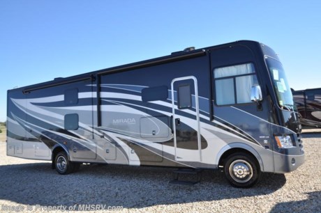 11-13-17 &lt;a href=&quot;http://www.mhsrv.com/coachmen-rv/&quot;&gt;&lt;img src=&quot;http://www.mhsrv.com/images/sold-coachmen.jpg&quot; width=&quot;383&quot; height=&quot;141&quot; border=&quot;0&quot; /&gt;&lt;/a&gt;    MSRP $160,118 New 2018 Coachmen Mirada Model 35BH Bunk House. This RV measures approximately 36 feet 10 inches in length and features a bath &amp; 1/2, bunk beds that convert to wardrobe, hardwood cabinet doors and solid surface kitchen counter top. Additional options include the beautiful full body paint exterior, Diamond Shield paint protection, exterior entertainment center, 32&quot; LCD galley overhead TV, dual 15K BTU A/Cs with heat pumps, power drop down loft, Stainless Steel Appliance Package and Travel Easy Roadside Assistance. A few standard features that help to set the Mirada apart include reclining/swivel pilot seats, solar privacy shades throughout, power windshield shade, flush mounted 3 burner range with oven, tile backsplash, glass door shower, Onan generator, automatic transfer switch for easy set-up, pass-thru storage, 3 camera monitoring system, automatic leveling jacks and much more. For more complete details on this unit and our entire inventory including brochures, window sticker, videos, photos, reviews &amp; testimonials as well as additional information about Motor Home Specialist and our manufacturers please visit us at MHSRV.com or call 800-335-6054. At Motor Home Specialist, we DO NOT charge any prep or orientation fees like you will find at other dealerships. All sale prices include a 200-point inspection, interior &amp; exterior wash, detail service and a fully automated high-pressure rain booth test and coach wash that is a standout service unlike that of any other in the industry. You will also receive a thorough coach orientation with an MHSRV technician, an RV Starter&#39;s kit, a night stay in our delivery park featuring landscaped and covered pads with full hook-ups and much more! Read Thousands upon Thousands of 5-Star Reviews at MHSRV.com and See What They Had to Say About Their Experience at Motor Home Specialist. WHY PAY MORE?... WHY SETTLE FOR LESS? 