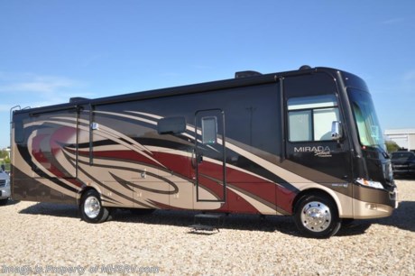3-23-18 &lt;a href=&quot;http://www.mhsrv.com/coachmen-rv/&quot;&gt;&lt;img src=&quot;http://www.mhsrv.com/images/sold-coachmen.jpg&quot; width=&quot;383&quot; height=&quot;141&quot; border=&quot;0&quot;&gt;&lt;/a&gt;   MSRP $191,011. All-New 2018 Coachmen Mirada Select 37TB 2 Full Baths RV with 2 slides, residential fridge and fireplace. This beautiful RV features the Stainless Appliance Package which features a stainless residential refrigerator, stainless range and oven, 1000 watt inverter with (2) 6 volt batteries and automatic generator start. Additional options include the beautiful full body paint exterior with Diamond Shield paint protection, salon drop down bunk, (2) 15K BTU A/Cs with heat pumps, stack washer/dryer, in-motion satellite and Travel Easy Roadside Assistance. The Mirada Select boasts an impressive list of standard features that further set it apart including a 6-way power driver&#39;s seat, solar privacy shades throughout, self closing ball bearing drawer guides throughout, solid surface galley countertop, stainless steel double bowl kitchen sink, glass tile backsplash, whole coach water filtration system, LED interior ceiling lighting and much more. For more complete details on this unit and our entire inventory including brochures, window sticker, videos, photos, reviews &amp; testimonials as well as additional information about Motor Home Specialist and our manufacturers please visit us at MHSRV.com or call 800-335-6054. At Motor Home Specialist, we DO NOT charge any prep or orientation fees like you will find at other dealerships. All sale prices include a 200-point inspection, interior &amp; exterior wash, detail service and a fully automated high-pressure rain booth test and coach wash that is a standout service unlike that of any other in the industry. You will also receive a thorough coach orientation with an MHSRV technician, an RV Starter&#39;s kit, a night stay in our delivery park featuring landscaped and covered pads with full hook-ups and much more! Read Thousands upon Thousands of 5-Star Reviews at MHSRV.com and See What They Had to Say About Their Experience at Motor Home Specialist. WHY PAY MORE?... WHY SETTLE FOR LESS?