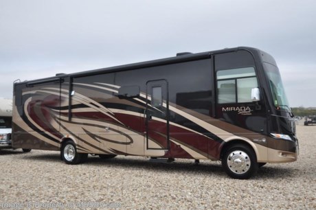 3-5-18 &lt;a href=&quot;http://www.mhsrv.com/coachmen-rv/&quot;&gt;&lt;img src=&quot;http://www.mhsrv.com/images/sold-coachmen.jpg&quot; width=&quot;383&quot; height=&quot;141&quot; border=&quot;0&quot;&gt;&lt;/a&gt; MSRP $191,043. All-New 2018 Coachmen Mirada Select 37TB 2 Full Baths RV with 2 slides, residential fridge and fireplace. This beautiful RV features the Stainless Appliance Package which features a stainless residential refrigerator, stainless range and oven, 1000 watt inverter with (2) 6 volt batteries and automatic generator start. Additional options include the beautiful full body paint exterior with Diamond Shield paint protection, salon drop down bunk, (2) 15K BTU A/Cs with heat pumps, stack washer/dryer, in-motion satellite and Travel Easy Roadside Assistance. The Mirada Select boasts an impressive list of standard features that further set it apart including a 6-way power driver&#39;s seat, solar privacy shades throughout, self closing ball bearing drawer guides throughout, solid surface galley countertop, stainless steel double bowl kitchen sink, glass tile backsplash, whole coach water filtration system, LED interior ceiling lighting and much more. For more complete details on this unit and our entire inventory including brochures, window sticker, videos, photos, reviews &amp; testimonials as well as additional information about Motor Home Specialist and our manufacturers please visit us at MHSRV.com or call 800-335-6054. At Motor Home Specialist, we DO NOT charge any prep or orientation fees like you will find at other dealerships. All sale prices include a 200-point inspection, interior &amp; exterior wash, detail service and a fully automated high-pressure rain booth test and coach wash that is a standout service unlike that of any other in the industry. You will also receive a thorough coach orientation with an MHSRV technician, an RV Starter&#39;s kit, a night stay in our delivery park featuring landscaped and covered pads with full hook-ups and much more! Read Thousands upon Thousands of 5-Star Reviews at MHSRV.com and See What They Had to Say About Their Experience at Motor Home Specialist. WHY PAY MORE?... WHY SETTLE FOR LESS?