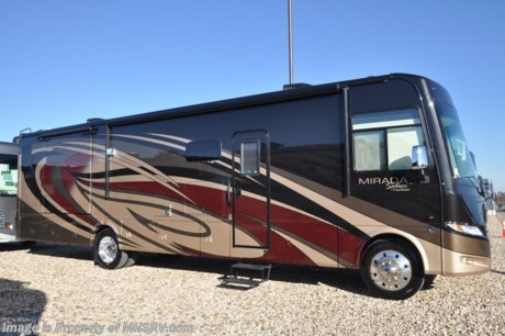 3/30/18 &lt;a href=&quot;http://www.mhsrv.com/coachmen-rv/&quot;&gt;&lt;img src=&quot;http://www.mhsrv.com/images/sold-coachmen.jpg&quot; width=&quot;383&quot; height=&quot;141&quot; border=&quot;0&quot;&gt;&lt;/a&gt;  MSRP $191,043. All-New 2018 Coachmen Mirada Select 37TB 2 Full Baths RV with 2 slides, residential fridge and fireplace. This beautiful RV features the Stainless Appliance Package which features a stainless residential refrigerator, stainless range and oven, 1000 watt inverter with (2) 6 volt batteries and automatic generator start. Additional options include the beautiful full body paint exterior with Diamond Shield paint protection, salon drop down bunk, (2) 15K BTU A/Cs with heat pumps, stack washer/dryer, in-motion satellite and Travel Easy Roadside Assistance. The Mirada Select boasts an impressive list of standard features that further set it apart including a 6-way power driver&#39;s seat, solar privacy shades throughout, self closing ball bearing drawer guides throughout, solid surface galley countertop, stainless steel double bowl kitchen sink, glass tile backsplash, whole coach water filtration system, LED interior ceiling lighting and much more. For more complete details on this unit and our entire inventory including brochures, window sticker, videos, photos, reviews &amp; testimonials as well as additional information about Motor Home Specialist and our manufacturers please visit us at MHSRV.com or call 800-335-6054. At Motor Home Specialist, we DO NOT charge any prep or orientation fees like you will find at other dealerships. All sale prices include a 200-point inspection, interior &amp; exterior wash, detail service and a fully automated high-pressure rain booth test and coach wash that is a standout service unlike that of any other in the industry. You will also receive a thorough coach orientation with an MHSRV technician, an RV Starter&#39;s kit, a night stay in our delivery park featuring landscaped and covered pads with full hook-ups and much more! Read Thousands upon Thousands of 5-Star Reviews at MHSRV.com and See What They Had to Say About Their Experience at Motor Home Specialist. WHY PAY MORE?... WHY SETTLE FOR LESS?