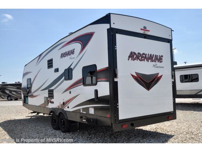 2019 Adrenaline 25QB Toy Hauler, Pwr Bed, 15K  A/C, 4KW Gen, Jacks by Coachmen from Motor Home Specialist in Alvarado, Texas